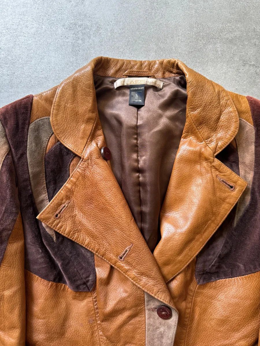 Roberto Cavalli 2000s Roberto Cavalli Imperial Brown Suede Leather Jacket Size M / US 6-8 / IT 42-44 - 10 Thumbnail