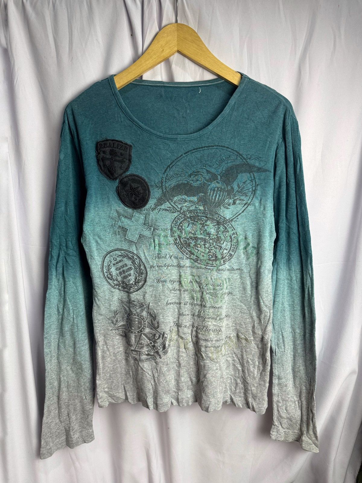 Hysteric Glamour Japanese Poem Long Sleeve Patch Crosses Size US M / EU 48-50 / 2 - 1 Thumbnail