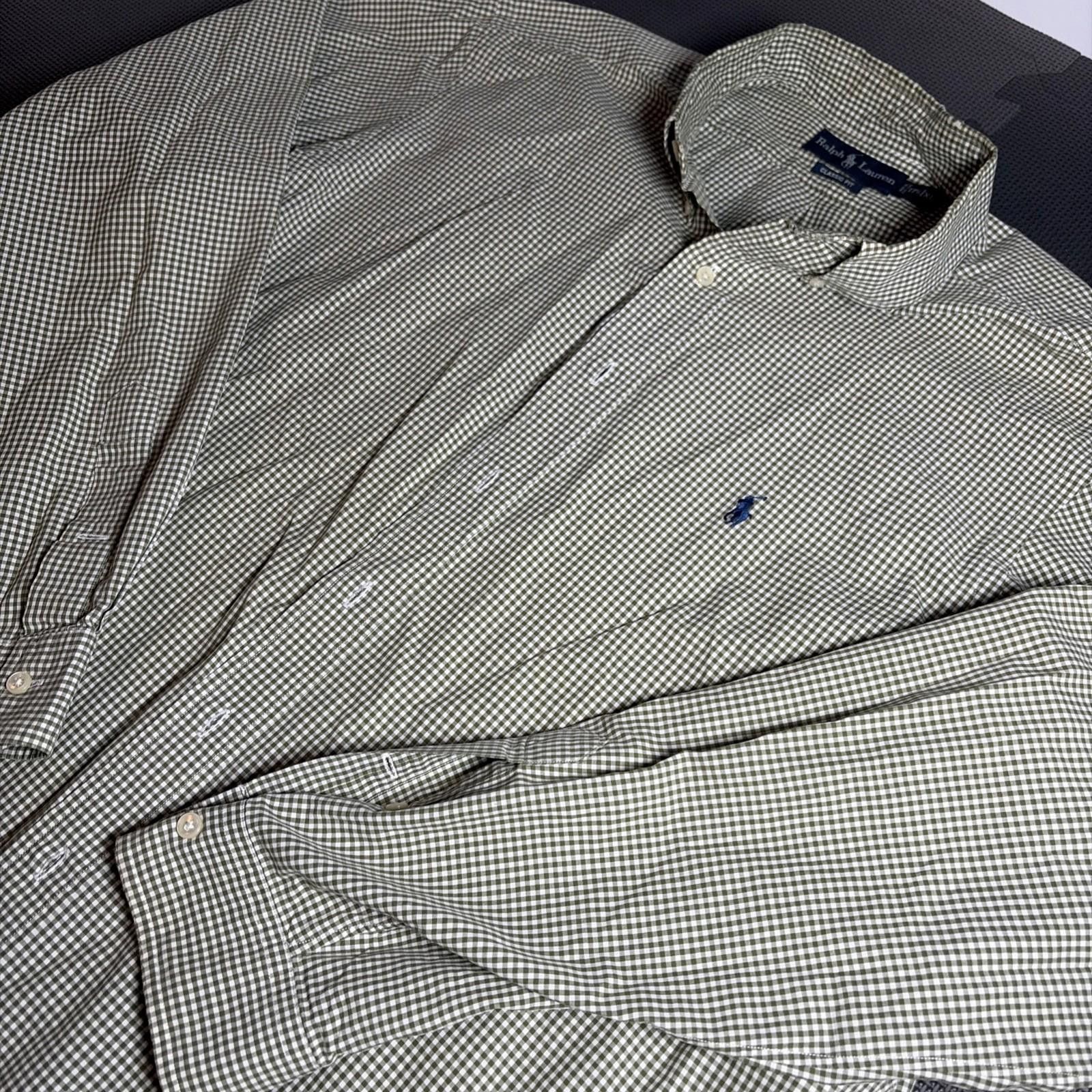 Polo Ralph Lauren Polo Ralph Lauren Sport Men’s XL Green Plaid Dress Shirt Size US XL / EU 56 / 4 - 5 Thumbnail