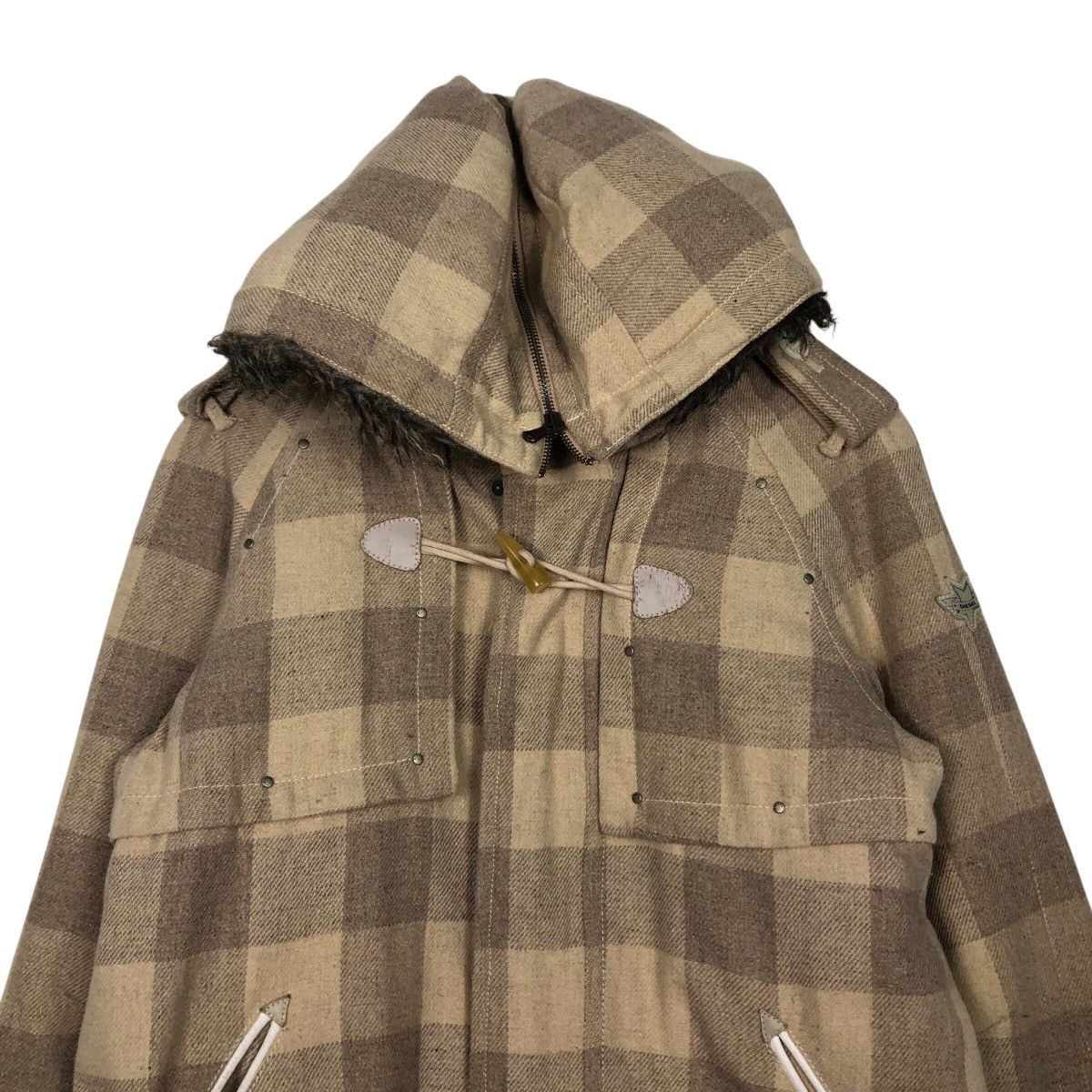 Diesel 📌Vintage Biker Jacket Diesel Tartan Design Fur Hoodie Size US M / EU 48-50 / 2 - 4 Thumbnail