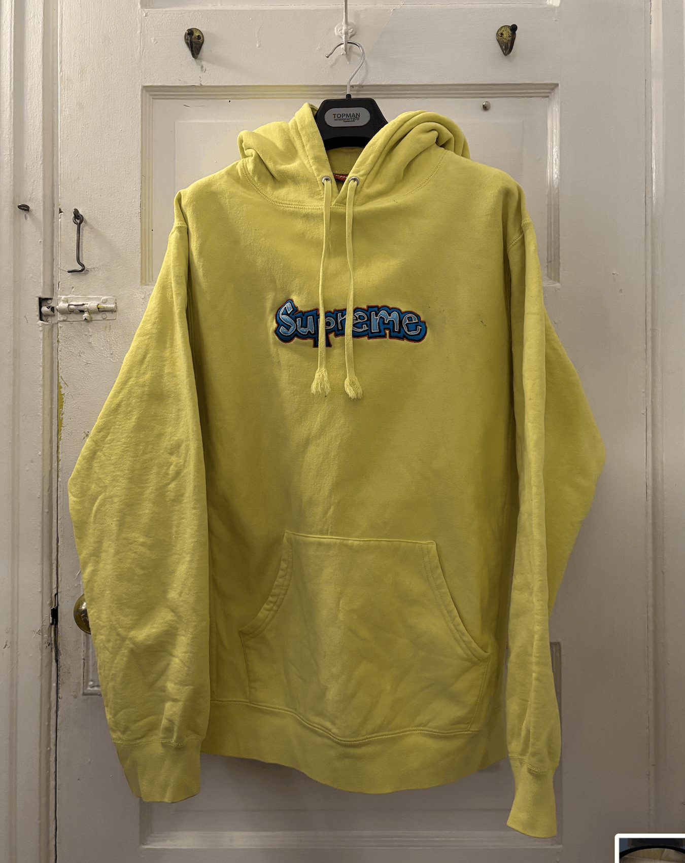Supreme Supreme x Gonz Logo Hoodie Yellow | Grailed