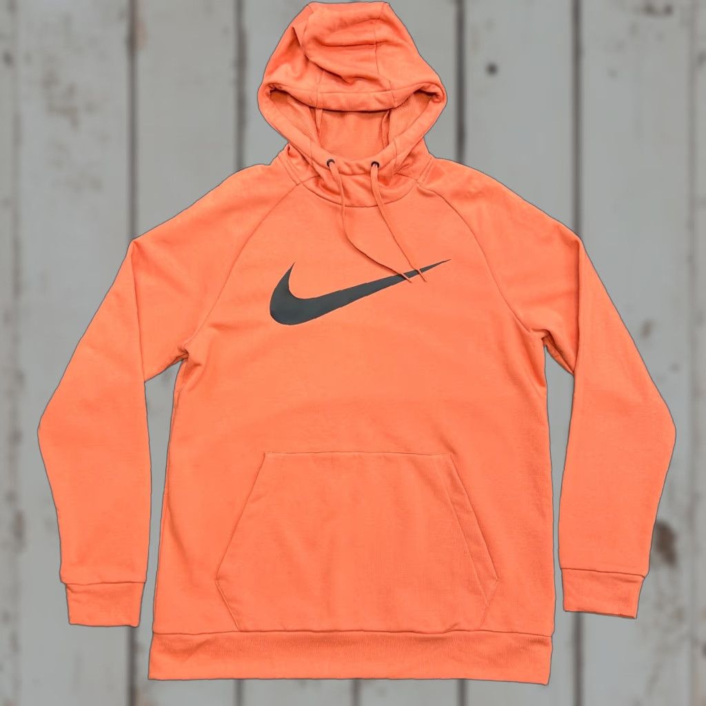 Nike Nike Mens Hoodie M Dri Fit Training Madder Root Orange Rust Big Swoosh Pullover Size US M / EU 48-50 / 2 - 1 Thumbnail