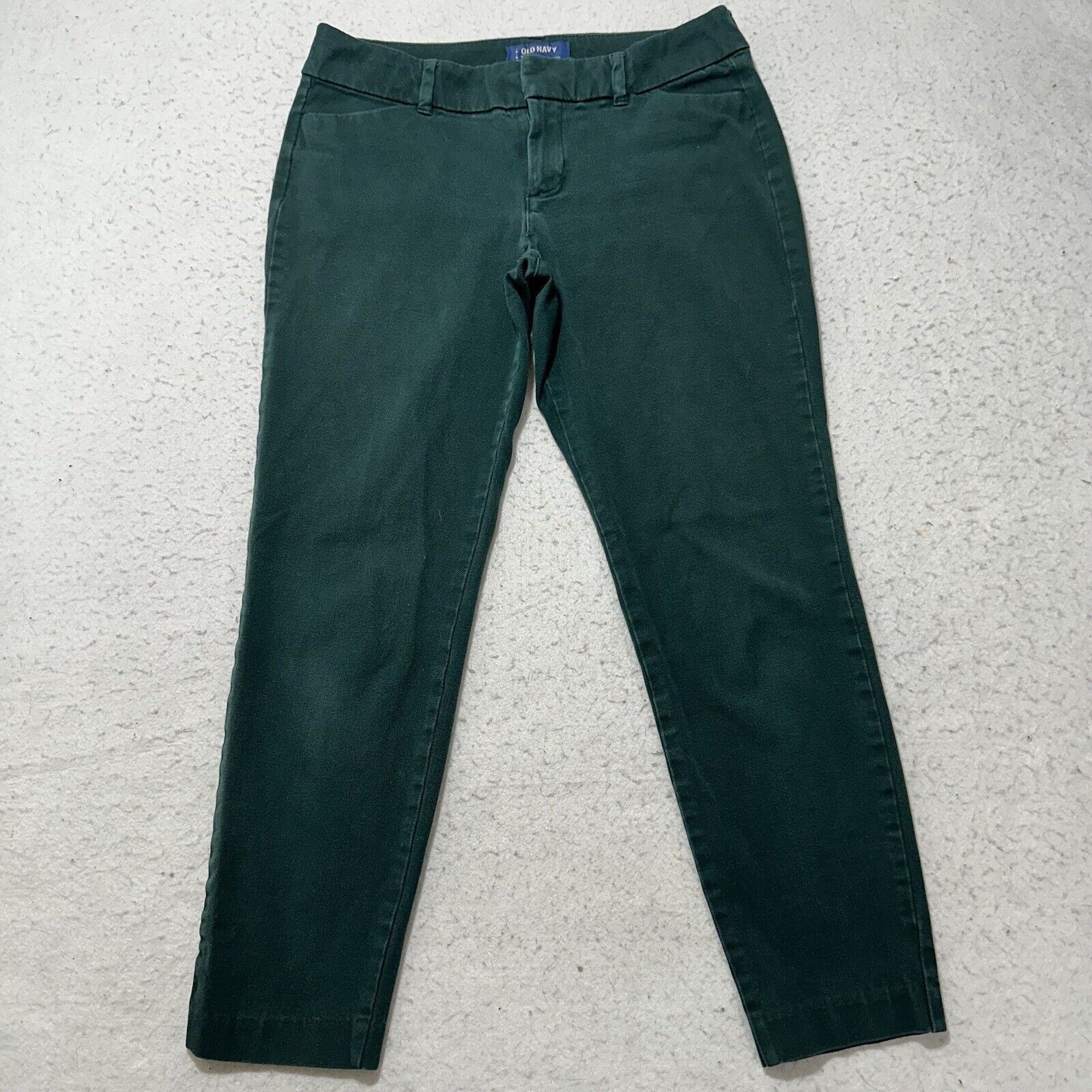 Old Navy Old Navy Pixie 4 Mid Rise Pants Dark Green Stretch (28x24) Size 27" / US 4 / IT 40 - 1 Thumbnail