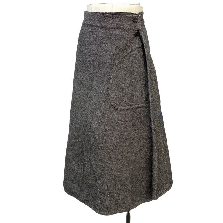 Dior Christian Dior Grey Cotton Blend Midi Skirt Size FR 36 Size 26" / US 2 / IT 38 - 1 Thumbnail