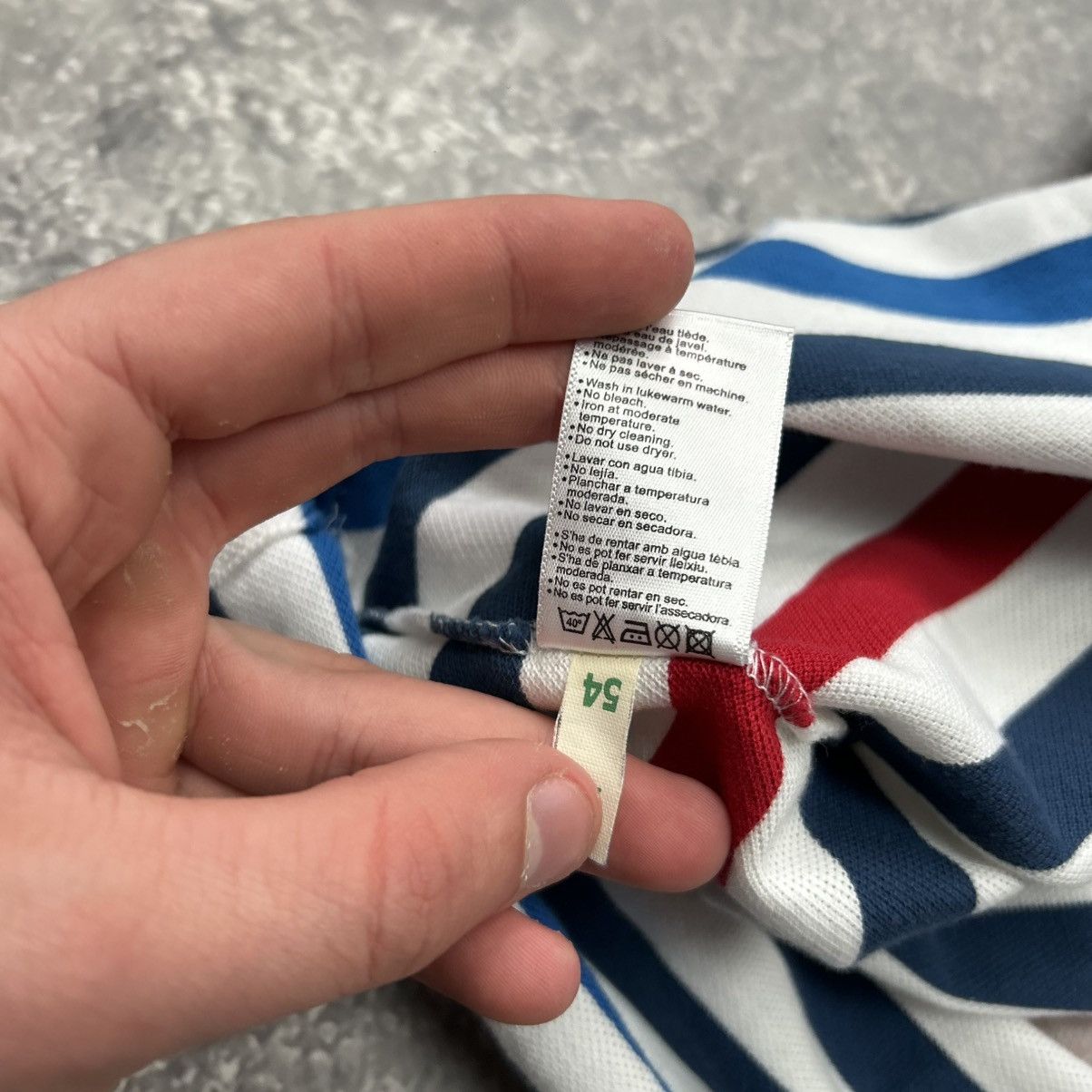Lacoste Mens Lacoste Small logo Streetwear multicolor polo Size US XL / EU 56 / 4 - 11 Thumbnail
