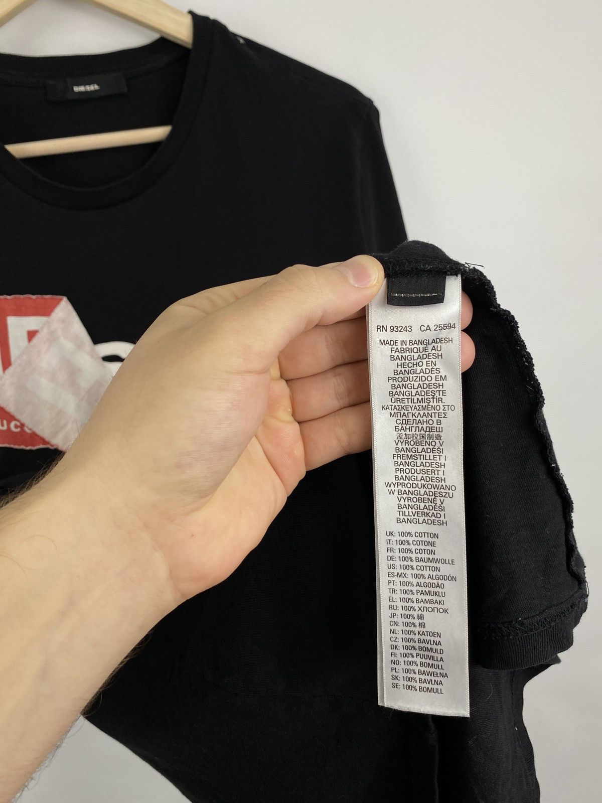 Diesel 🇺🇸 Y2K Diesel Box Logo T-Shirt Retro Rare Hype Size US L / EU 52-54 / 3 - 8 Thumbnail