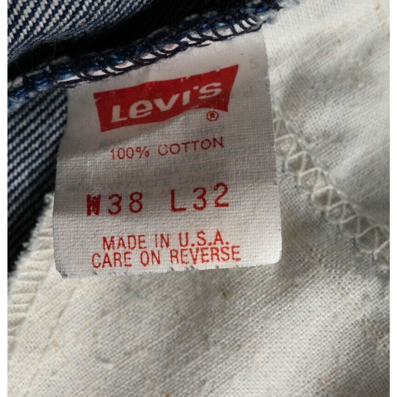Levi's Vintage Levis Jeans 506 38x32 Orange Tab Straight Two Horses Size US 38 / EU 54 - 11 Thumbnail