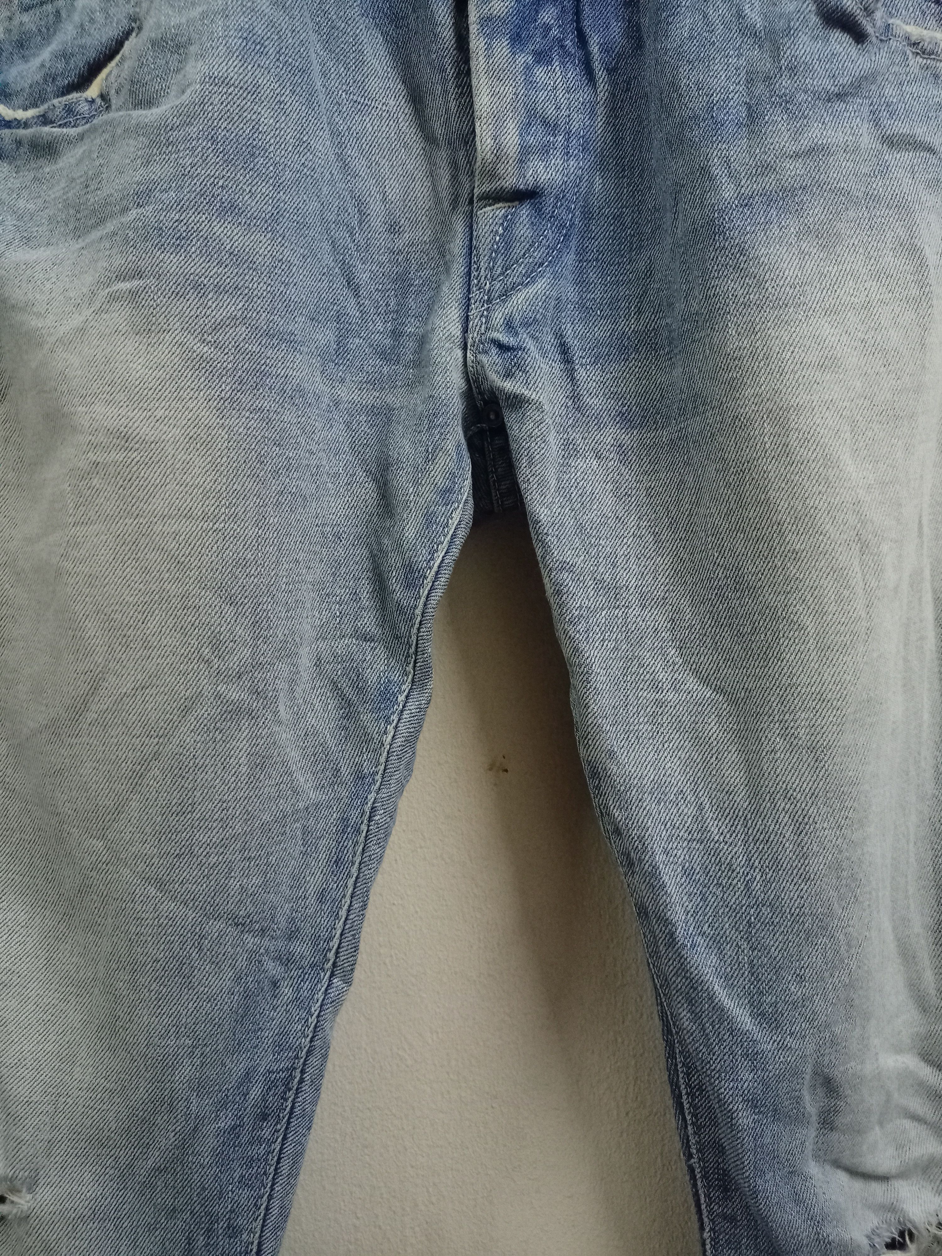 Designer × Japanese Brand × mina perhonen Vintage Japan Mina Perhonen Blue Wash Distress Selvedge Jean Size US 28 / EU 44 - 6 Thumbnail