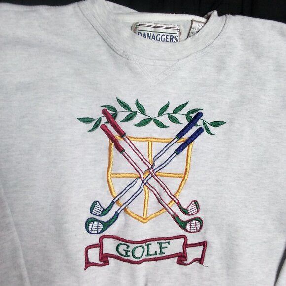 Vintage Vintage Danaggers Golf Embroidered Crewneck Sweatshirt Size US XL / EU 56 / 4 - 1 Thumbnail