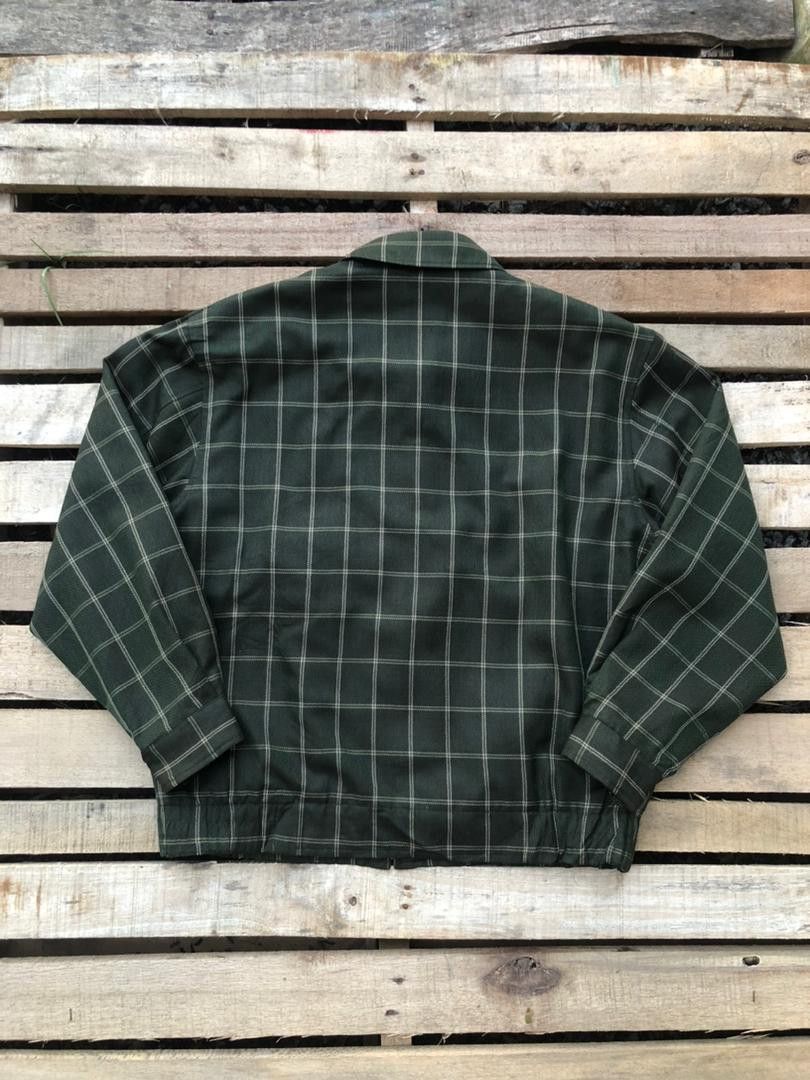 Vintage Wosley Tartan Boxy Work Jacket Size US L / EU 52-54 / 3 - 2 Thumbnail