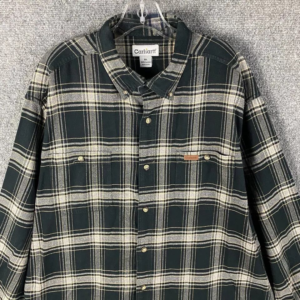 Carhartt Carhartt Flannel Shirt Men's XL Button Up Plaid Workwear Size US XL / EU 56 / 4 - 2 Thumbnail
