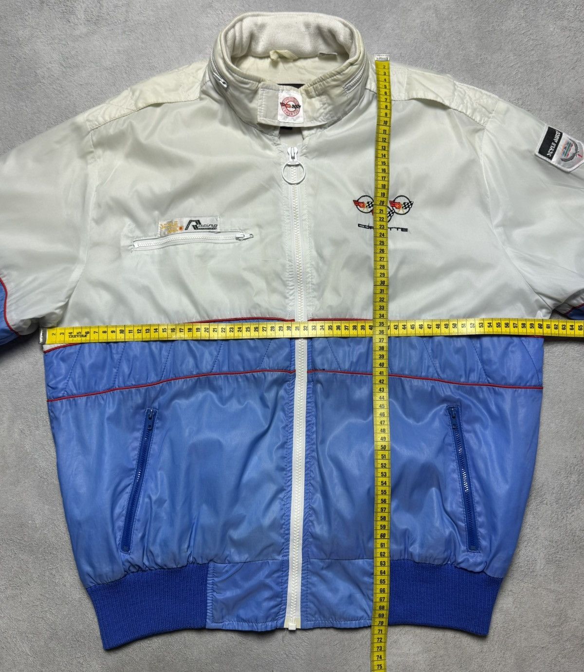 Vintage Corvette Nylon Racing Jacket Style Auto Vintage Rare Size US L / EU 52-54 / 3 - 20 Thumbnail