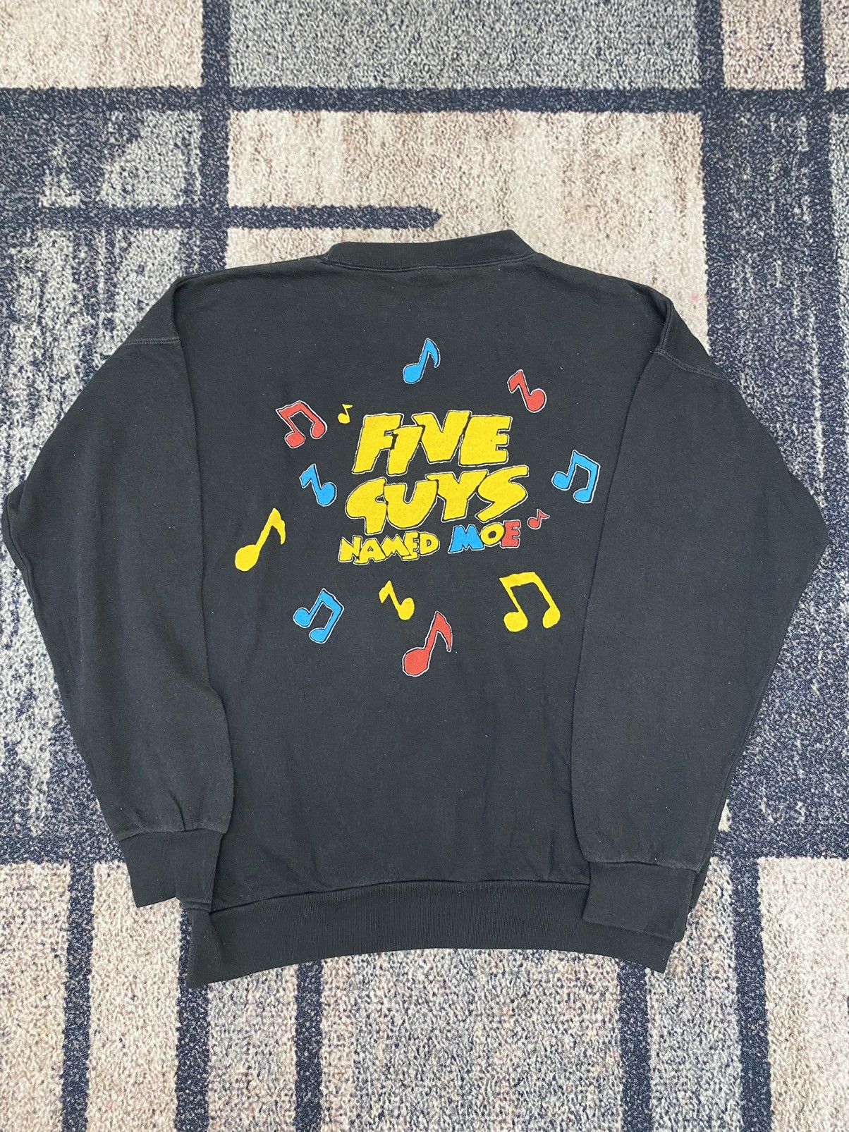 Vintage Vtg 90s Five Guys Named Moe Classic Jazz Musical Sweatshirt Size US XL / EU 56 / 4 - 2 Thumbnail