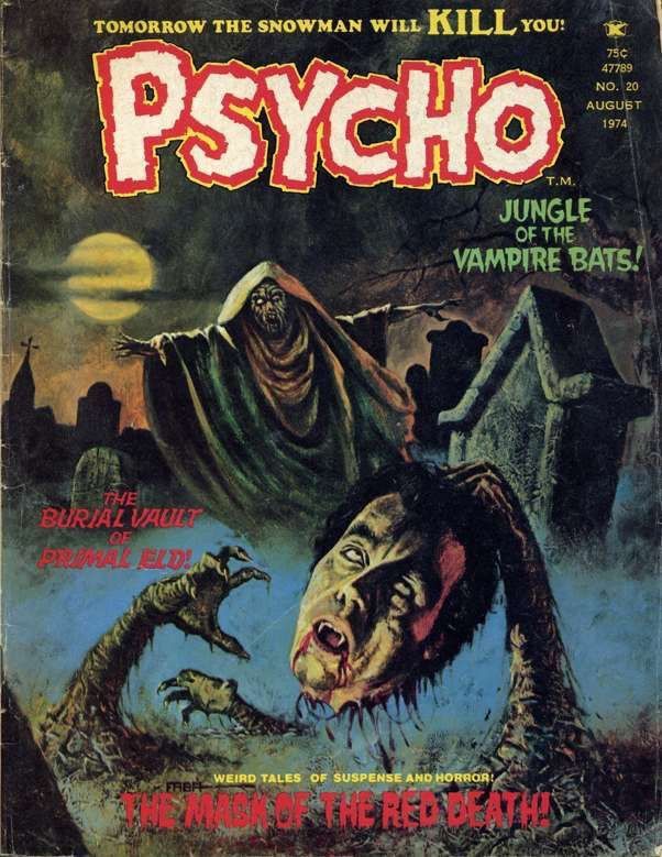 Vintage VINTAGE 80S PSYCHO COMIC BOOK T-SHIRT Size US M / EU 48-50 / 2 - 10 Thumbnail
