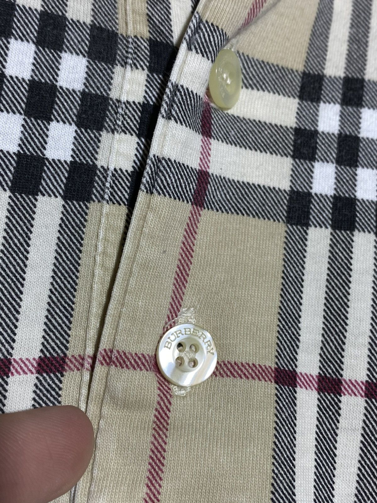Burberry Vintage Burberry Nova Check All Over Print Polo T-shirt Size US L / EU 52-54 / 3 - 10 Thumbnail