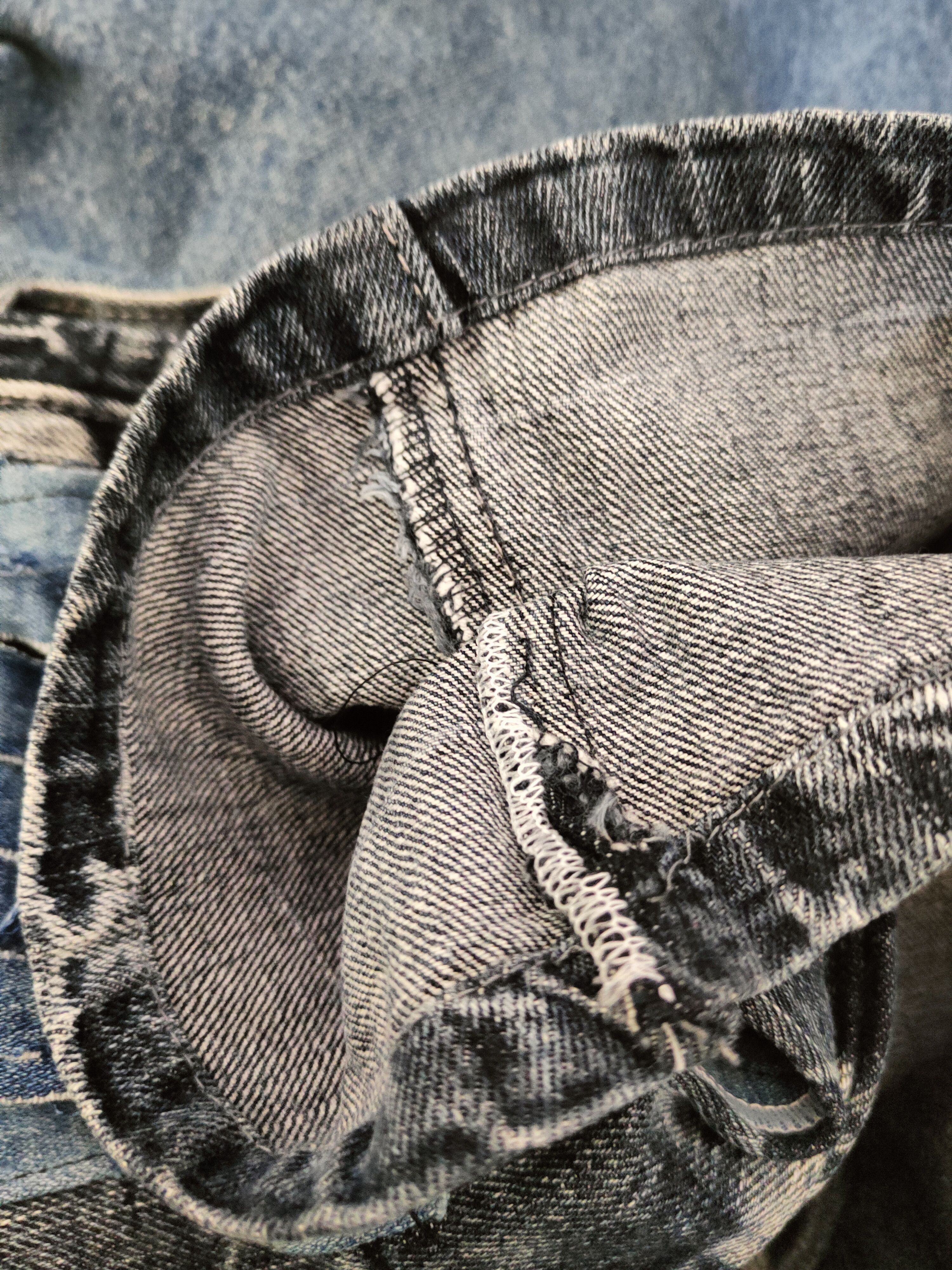 Japanese Brand DL Jack Serika Dark Blue Patched Denim Jeans #46-830 Size US 32 / EU 48 - 13 Thumbnail