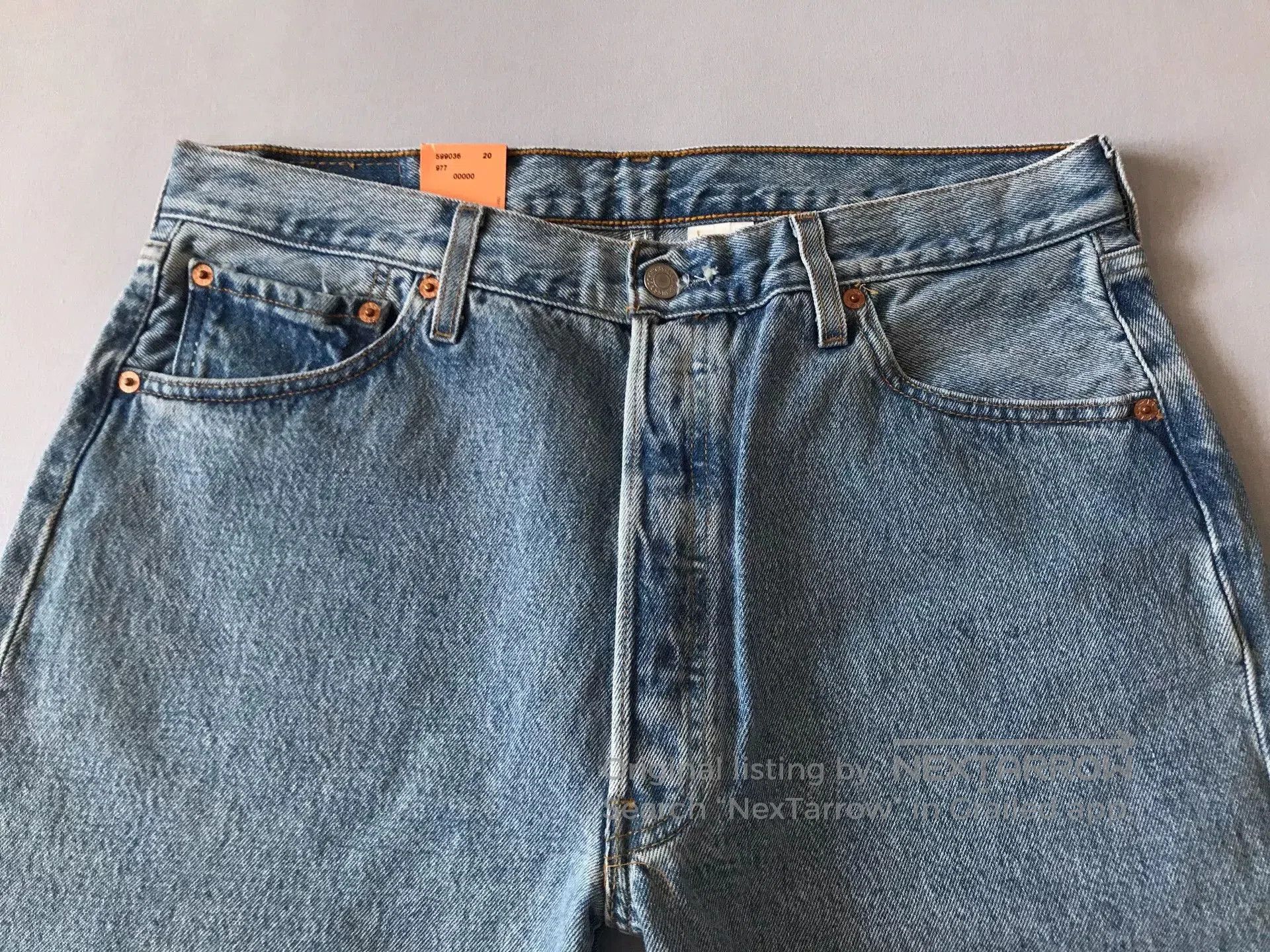 Levi's Levi's 501 Washed Blue Jeans W36L30. Size US 36 / EU 52 - 4 Thumbnail