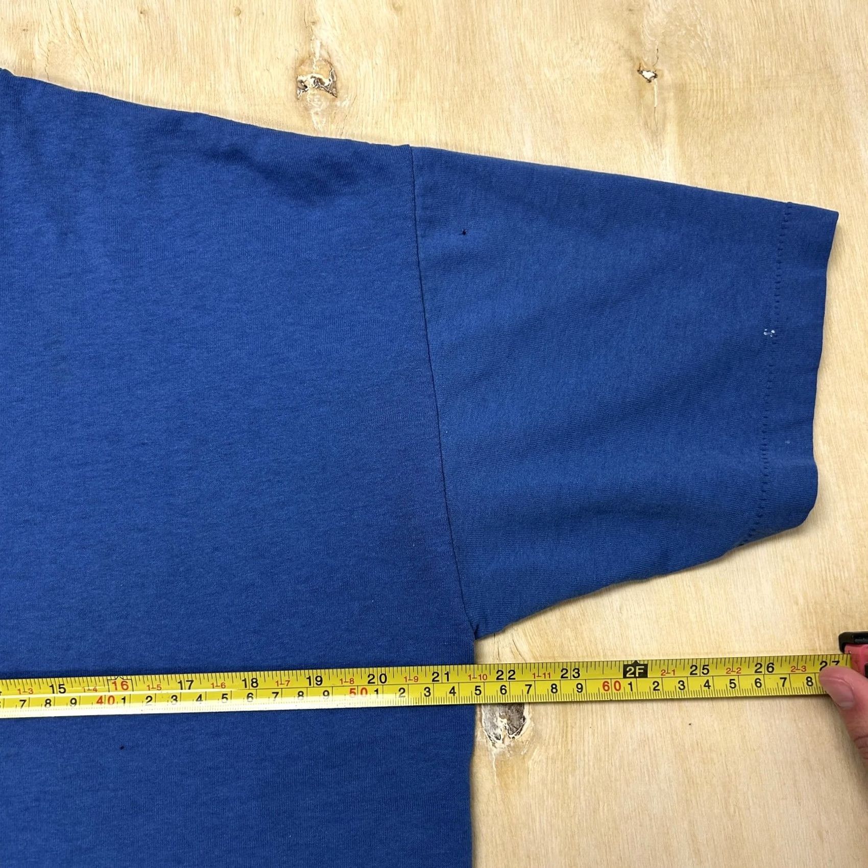 Vintage VINTAGE Signal Mega-Tee Shirt Mens Large Blue Blank 50/50 Tee T-Shirt Size US L / EU 52-54 / 3 - 4 Thumbnail