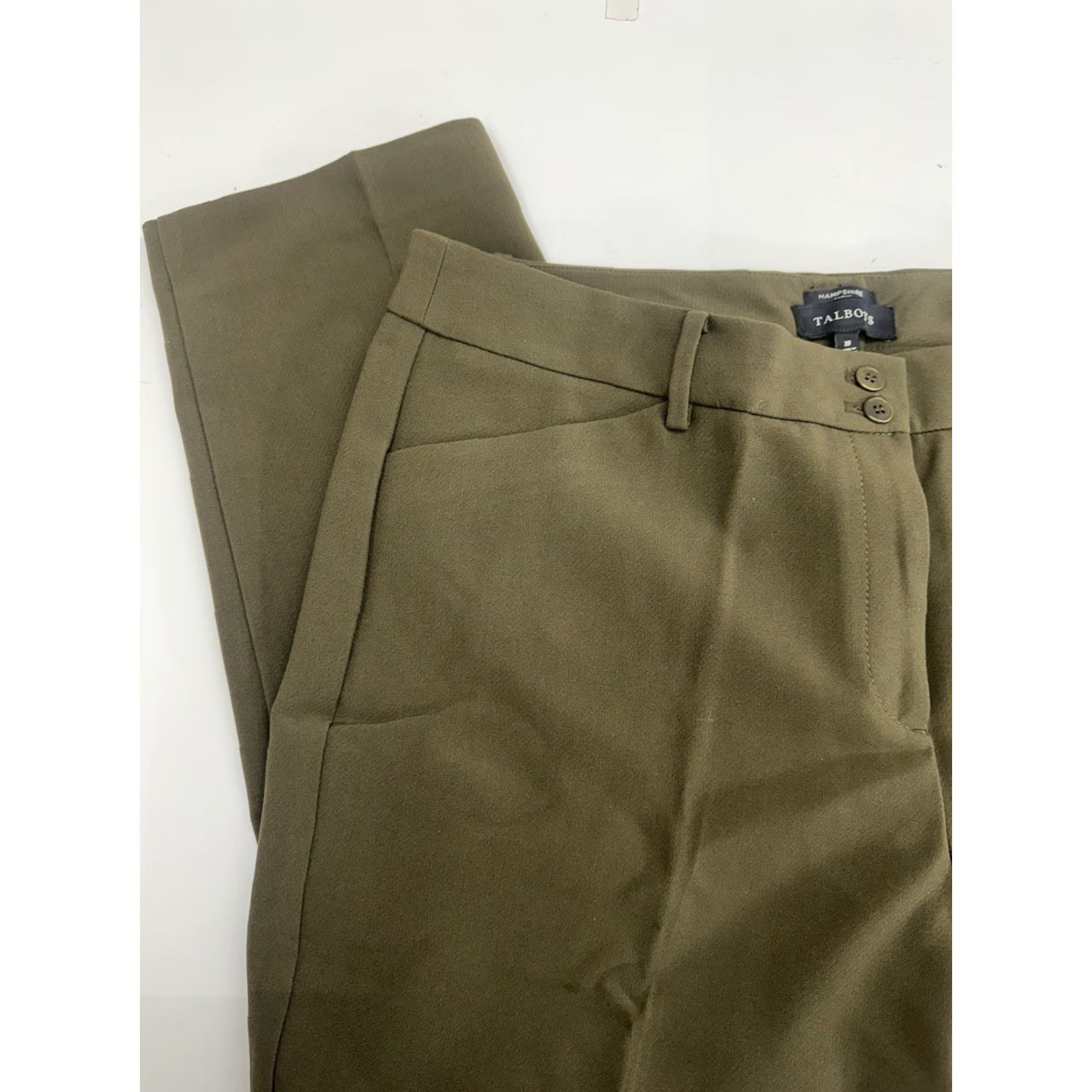 Talbots Talbots Womens Ankle Pants Size 18 Curvy Hampshire Dress Pants NWTs Blue Slvless? Size 40" / US 18 - 2 Thumbnail