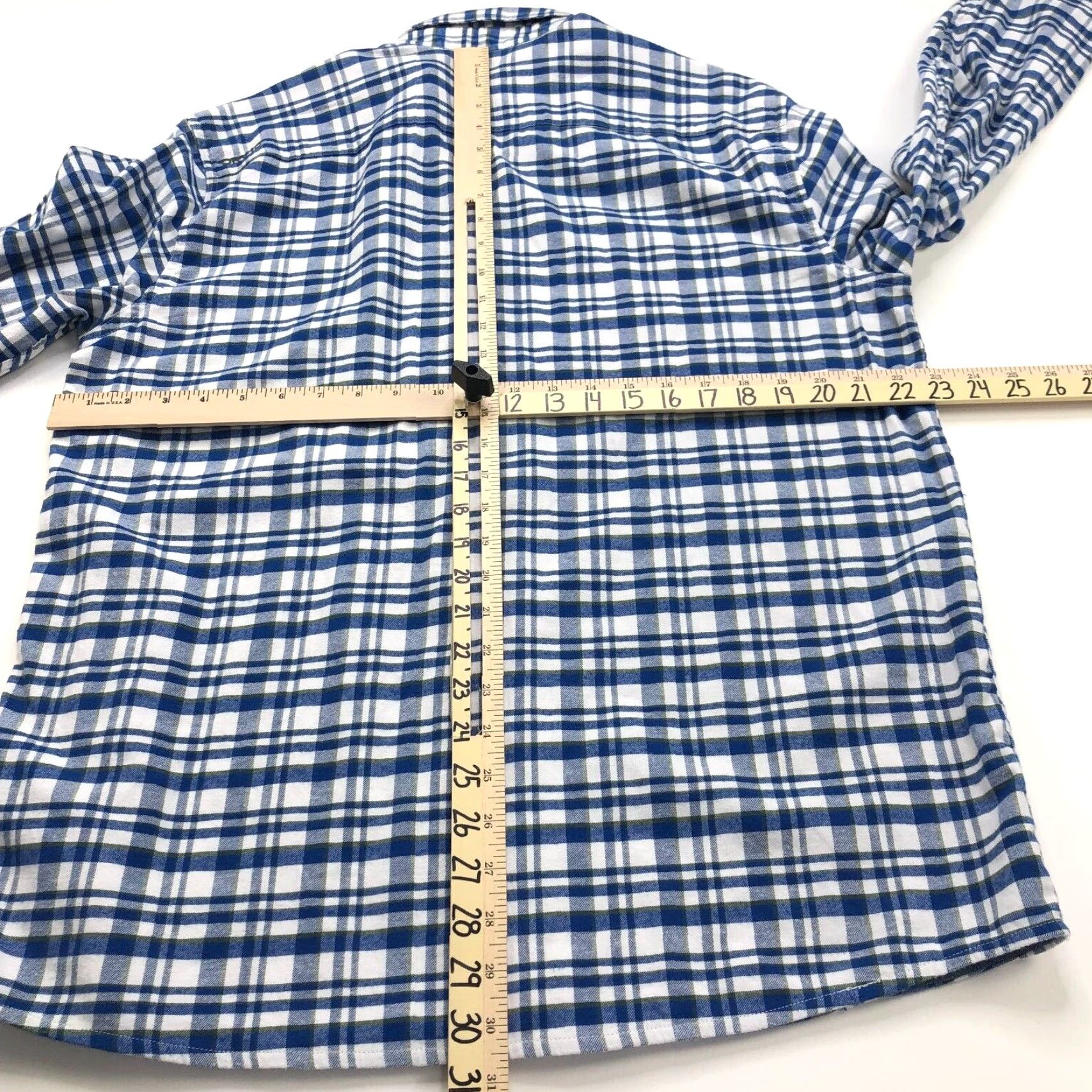 Orvis Orvis Shirt Plaid Cotton Long Sleeve Button-Up Collared Blue Mens L Regular Casual Flannel Shirt Size US L / EU 52-54 / 3 - 5 Thumbnail