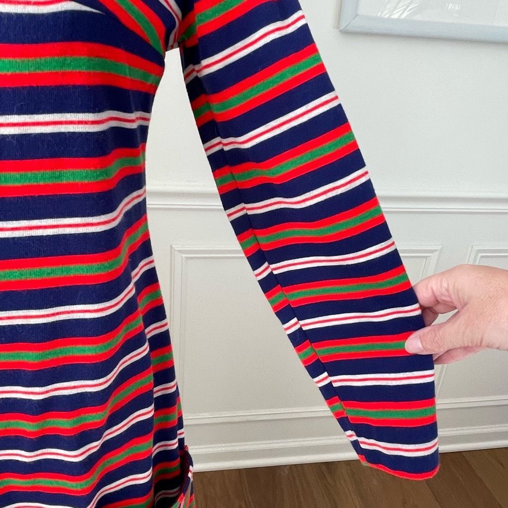 Vintage Vintage 60s Stripe A-Line Shift Dress Pockets S M Size S / US 4 / IT 40 - 5 Thumbnail