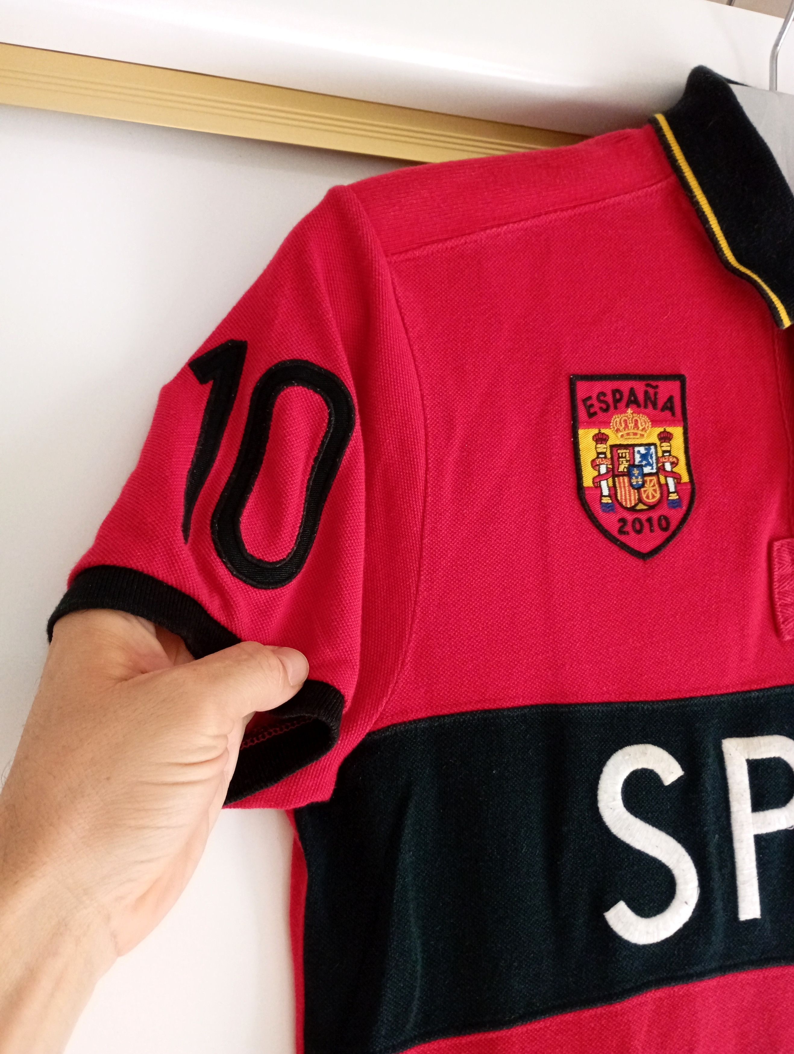 Polo Ralph Lauren 90s Vintage SPAIN #10 Rugby POLO Ralph Lauren Tshirt Size US M / EU 48-50 / 2 - 5 Thumbnail