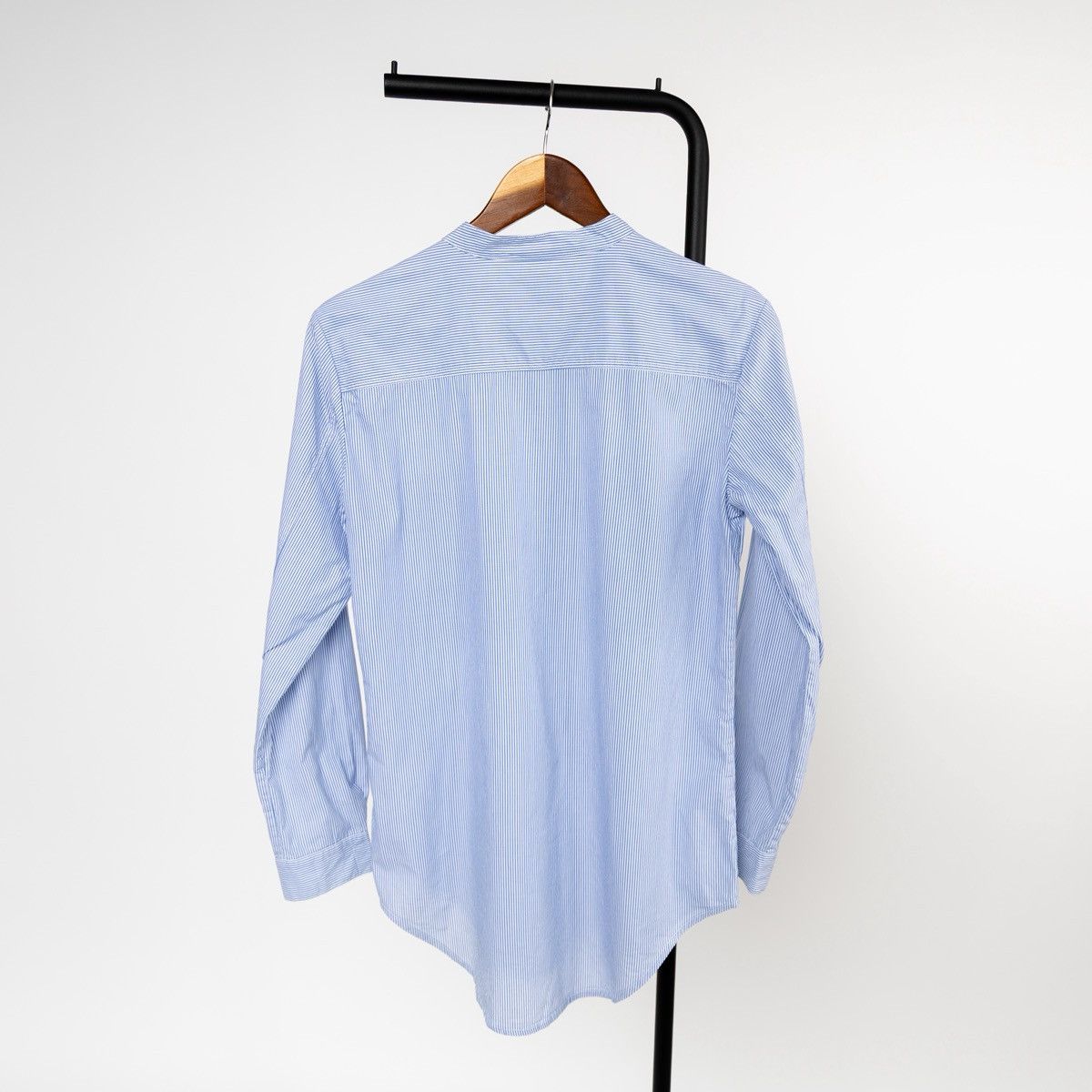Other Baum und Pferdgarten Mens Blue Striped Shirt Mandarin Collar Size US S / EU 44-46 / 1 - 4 Thumbnail