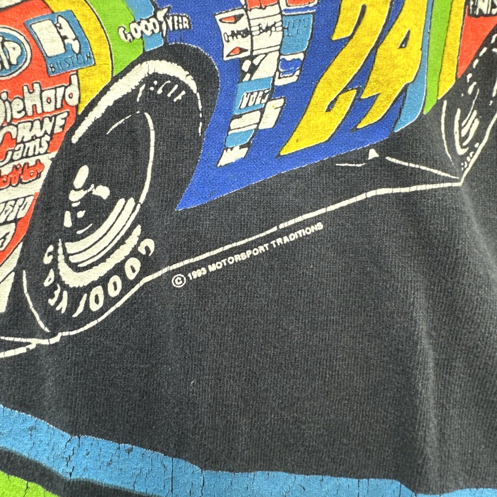 NASCAR Vintage 90s Jeff Gordon NASCAR Hangin' It All Out T-shirt Size 2XL Black Cotton Unisex Adults Short Sleeve Round Neck 90s Theme Mens Womens Size US XXL / EU 58 / 5 - 6 Thumbnail