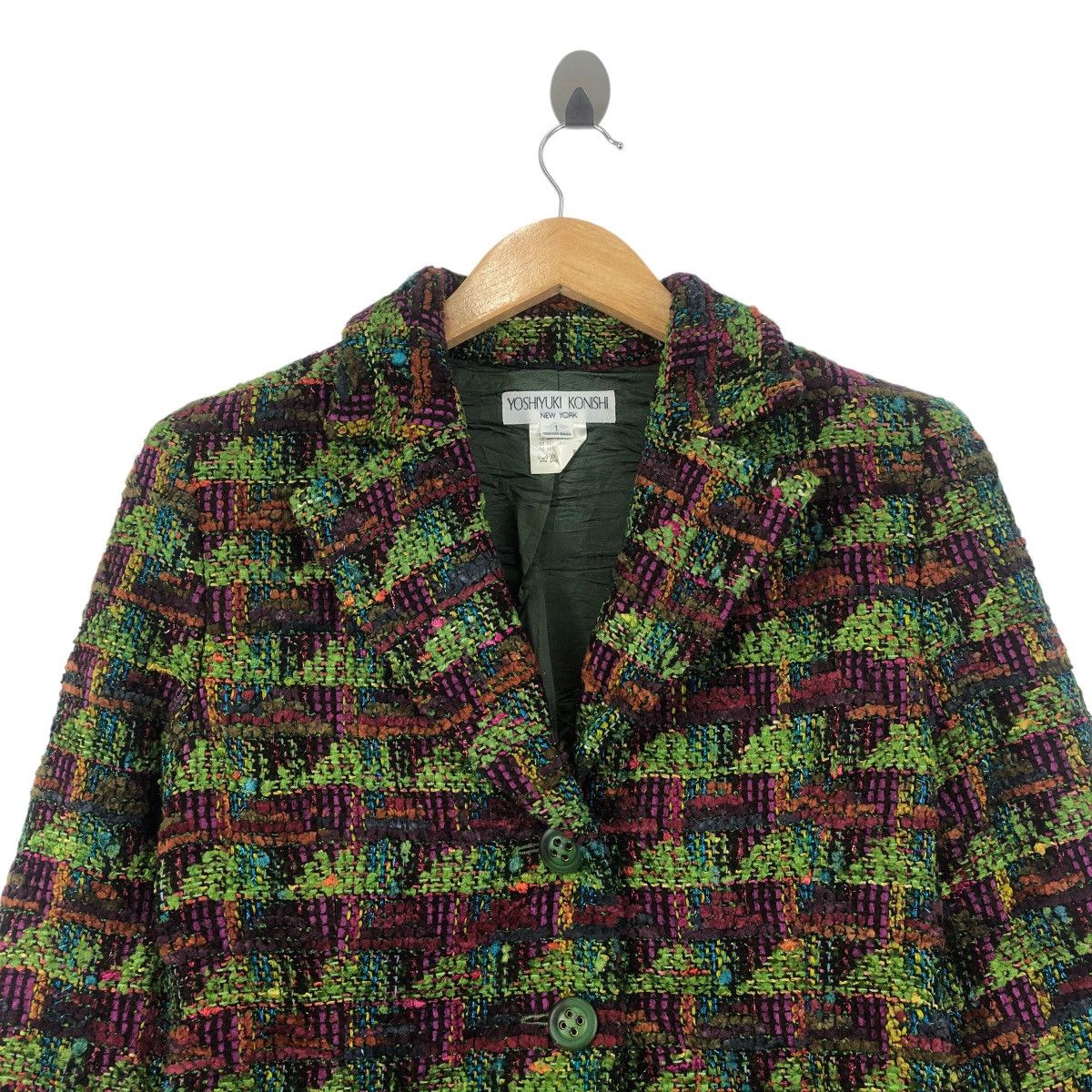 Yoshiyuki Konishi YOSHIYUKI KONISHI NEW YORK Japan Designer Wool Rayon Coat Size US S / EU 44-46 / 1 - 2 Thumbnail