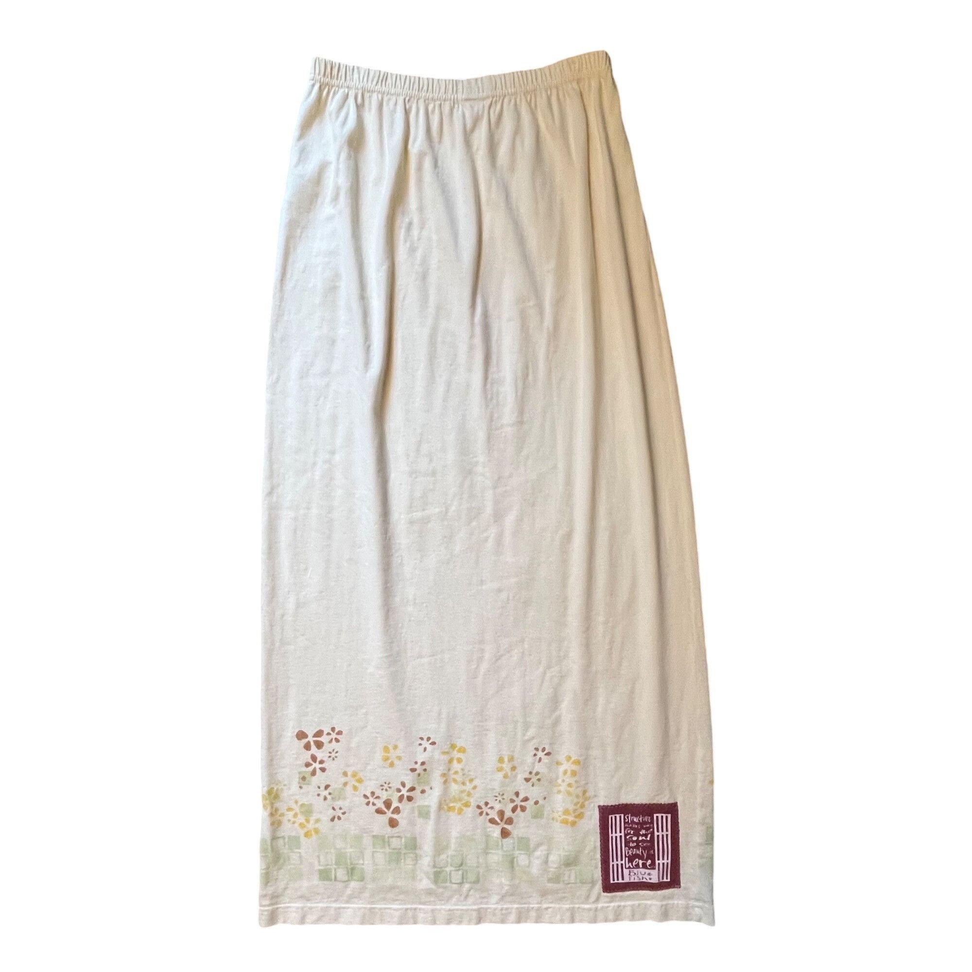 Other VTG 2000 Blue Fish Clothing 1 S M L Maxi Skirt Cream Lagenlo Size 34" / US 12 / IT 48 - 2 Thumbnail