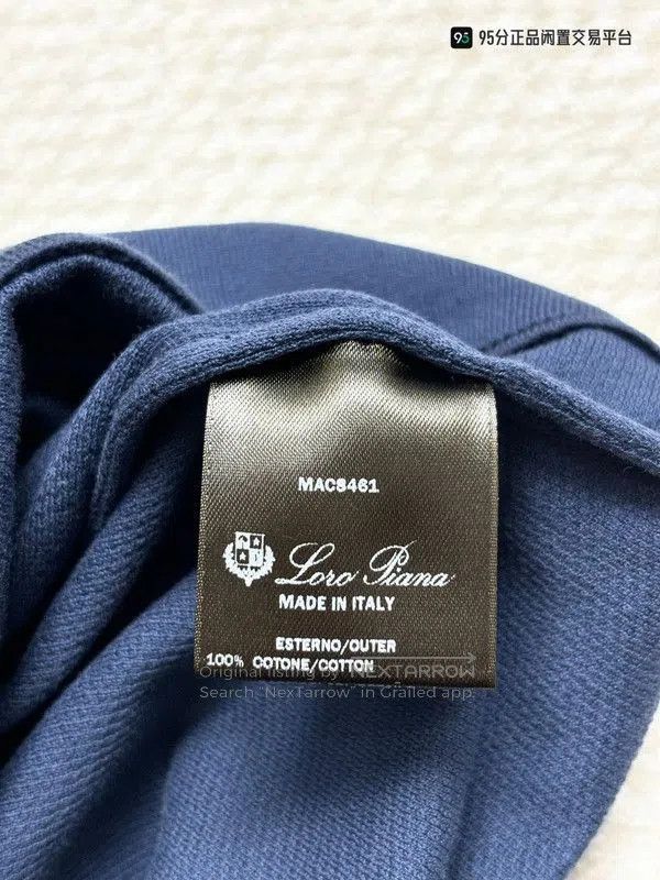 Loro Piana Loro Piana Men's Solid Blue Long. Size US XL / EU 56 / 4 - 5 Thumbnail