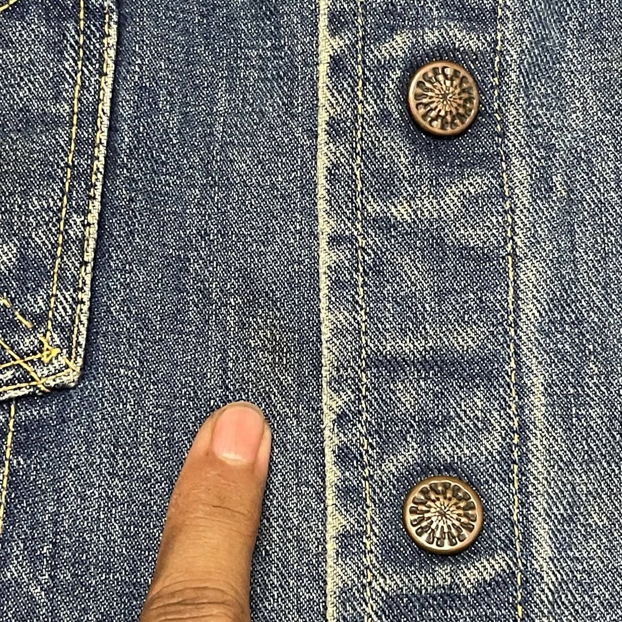 Vintage Vintage 60's Big Yank Selvedge Denim Jacket Trucker Size US M / EU 48-50 / 2 - 5 Thumbnail