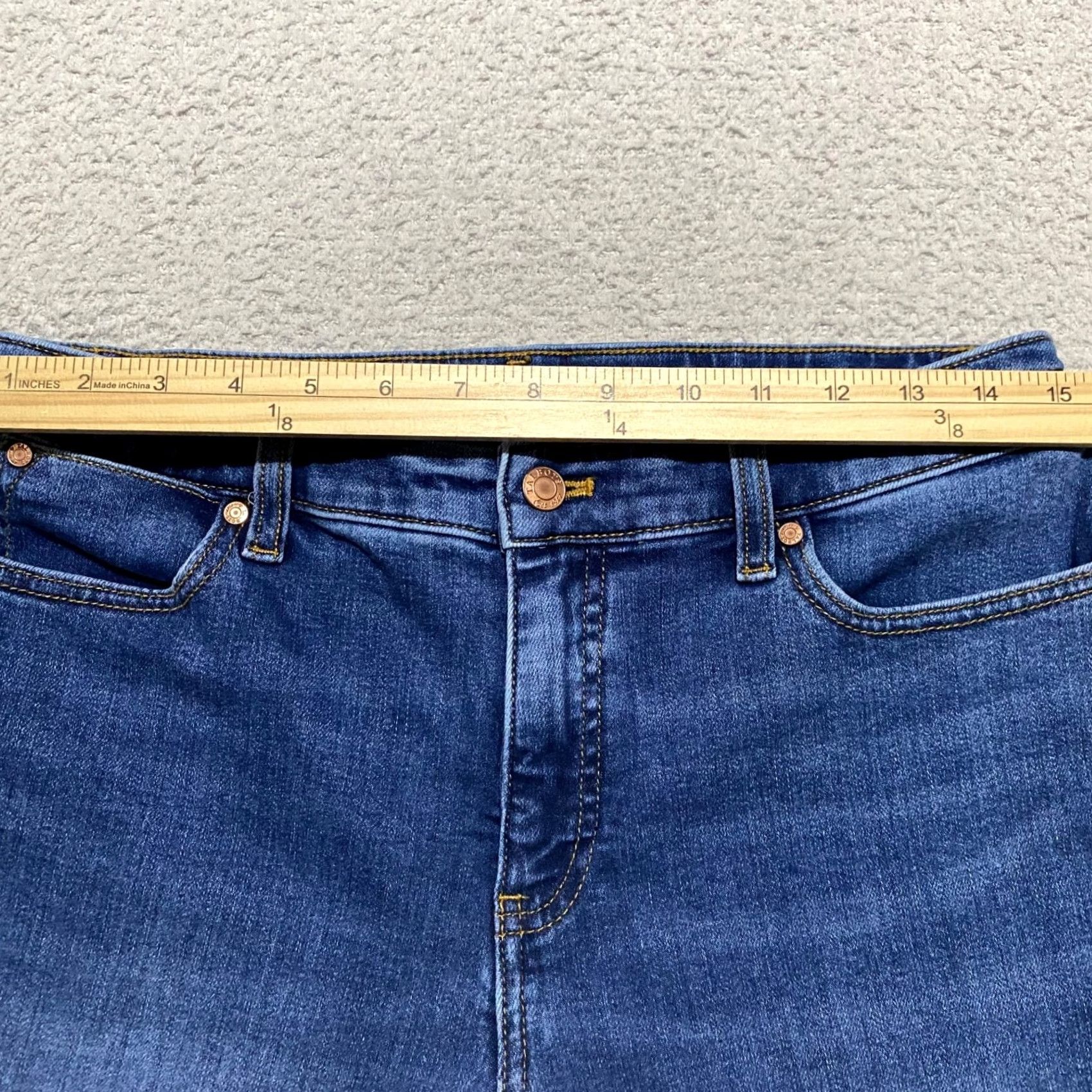 Talbots Talbots Jeans Capri Petites 8P Blue Denim Mid Rise 5-Pocket Preppy Womens Boys/Girls? Size 30" / US 8 / IT 44 - 4 Thumbnail