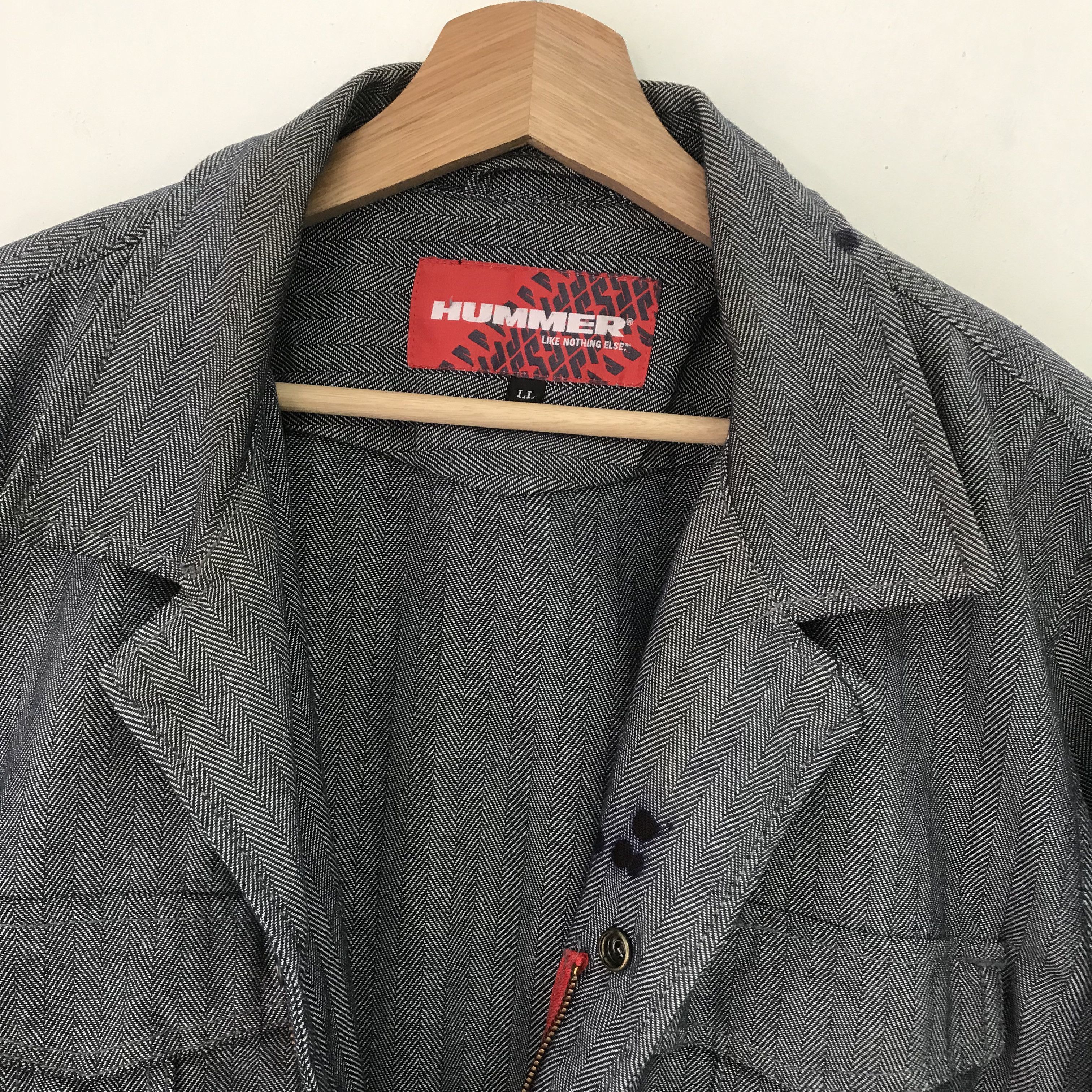 Vintage Vintage Hummer Hickory Striped Workwear Boilersuits Coverall Size US L / EU 52-54 / 3 - 10 Thumbnail