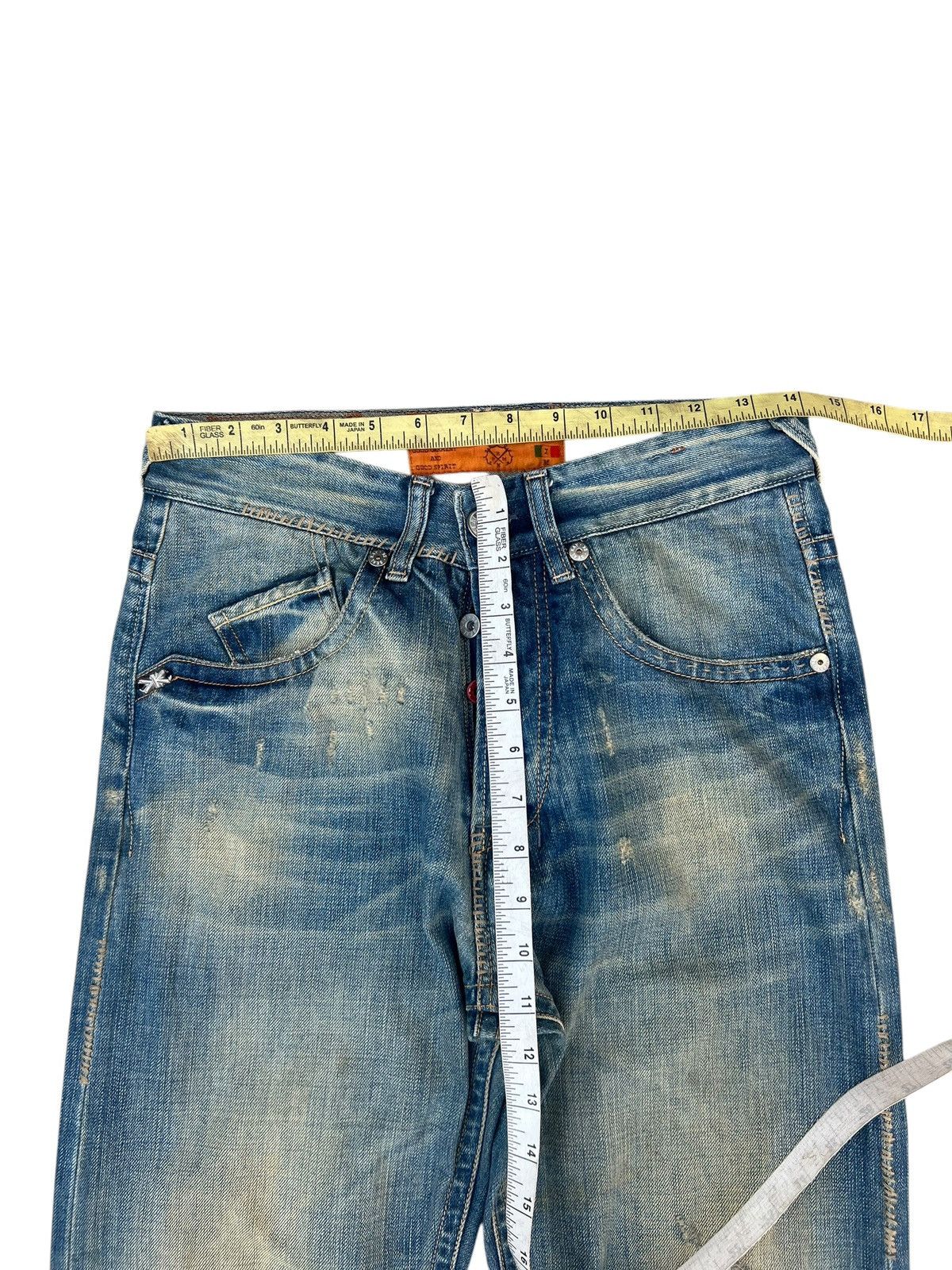 Vintage Mud Wash Dirty Denim Vintage Seal Kay Rips Distress Jeans Size US 28 / EU 44 - 4 Thumbnail
