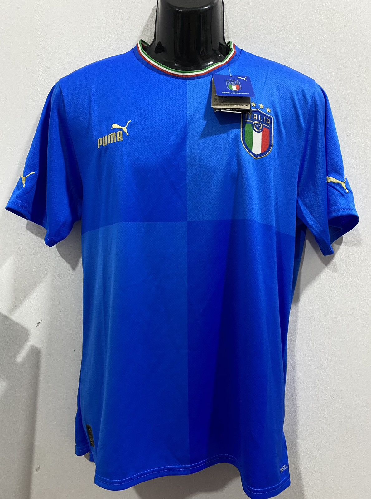 Puma PUMA ITALY HOME FOOTBALL SOCCER JERSEY 2022-2023 Size US L / EU 52-54 / 3 - 1 Thumbnail