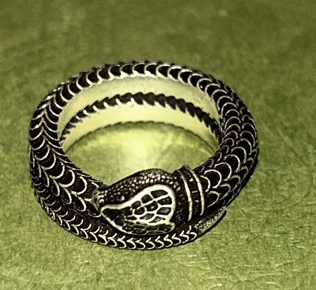 Gucci Gucci Garden Snake Ring Silver 925 Size ONE SIZE - 3 Thumbnail