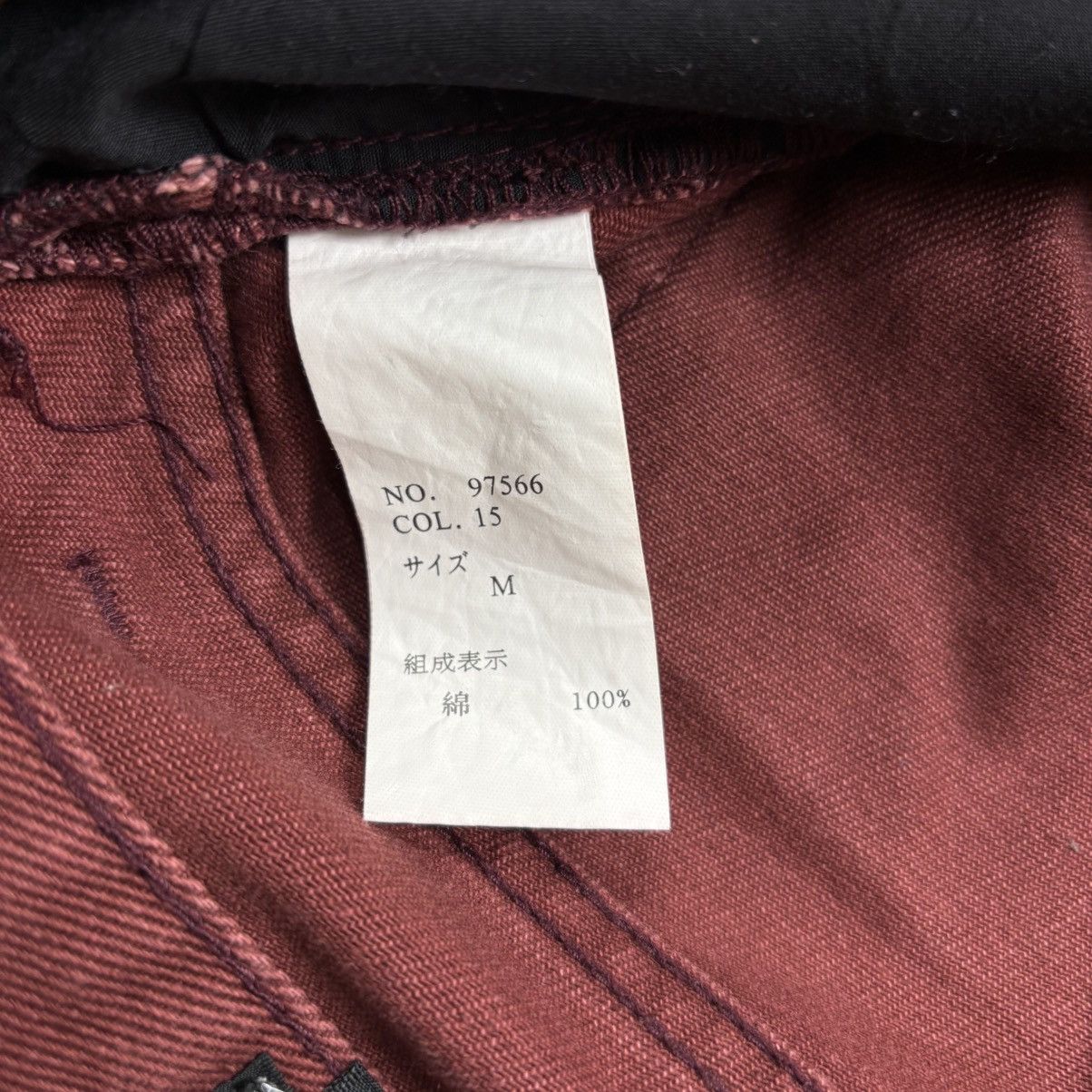 Tornado Mart 2000s Semantic Design - Red Blood Distressed Denim Pants Size US 29 - 6 Thumbnail