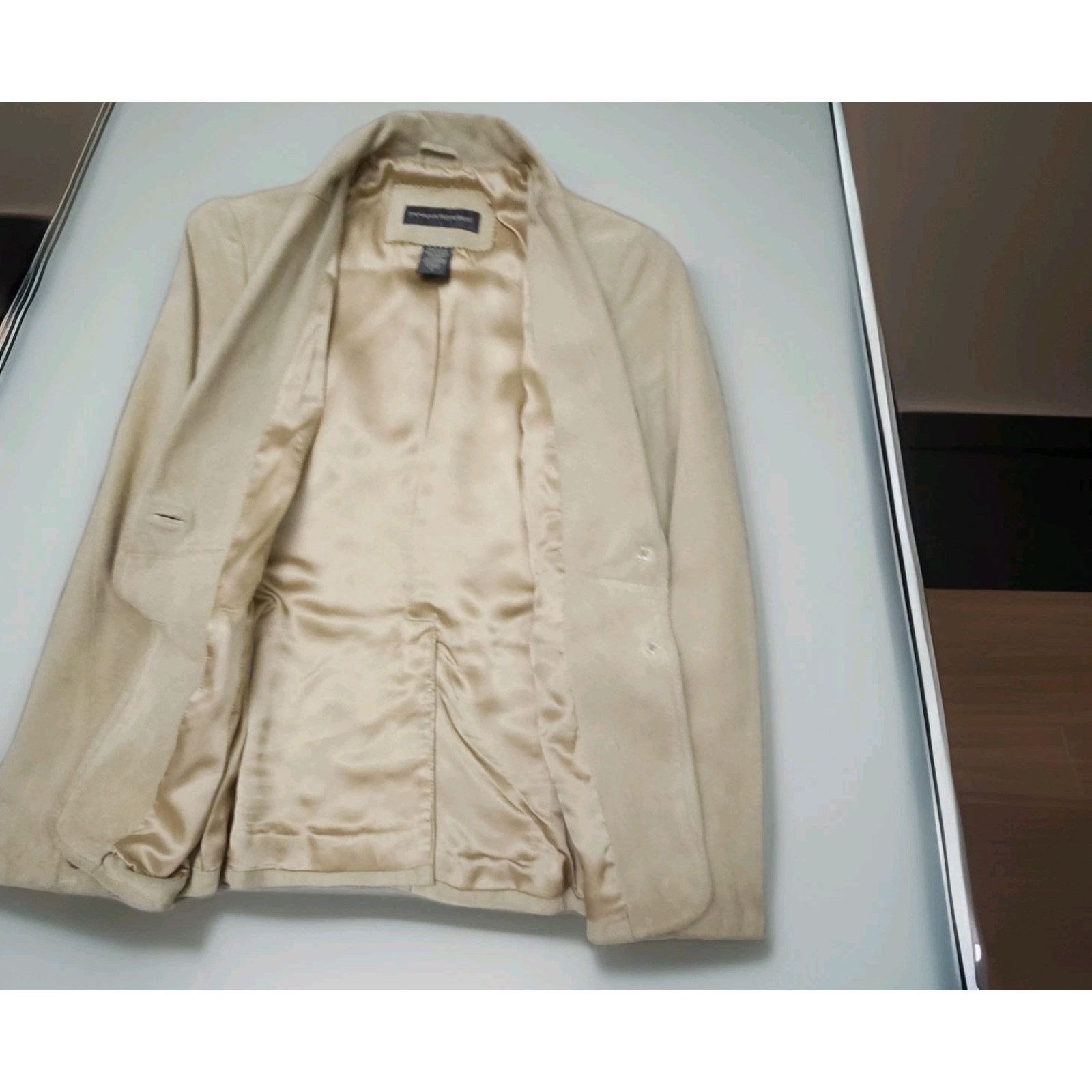 Banana Republic Banana Republic 100% Suede Genuine Leather Blazer Jacket 0 Size XS / US 0-2 / IT 36-38 - 4 Thumbnail