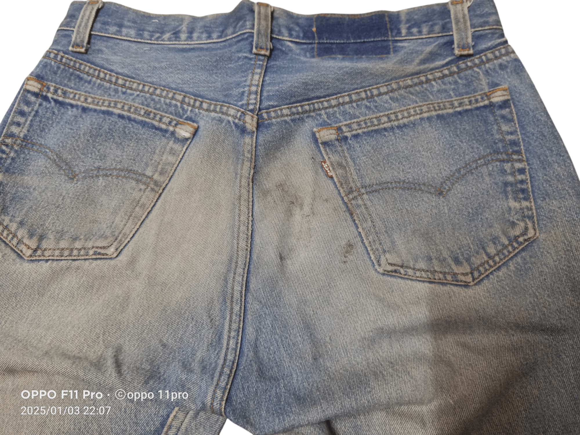 Levi's × Vintage 80s Levis Vintage Distressdenim Denim Size US 33 - 2 Thumbnail
