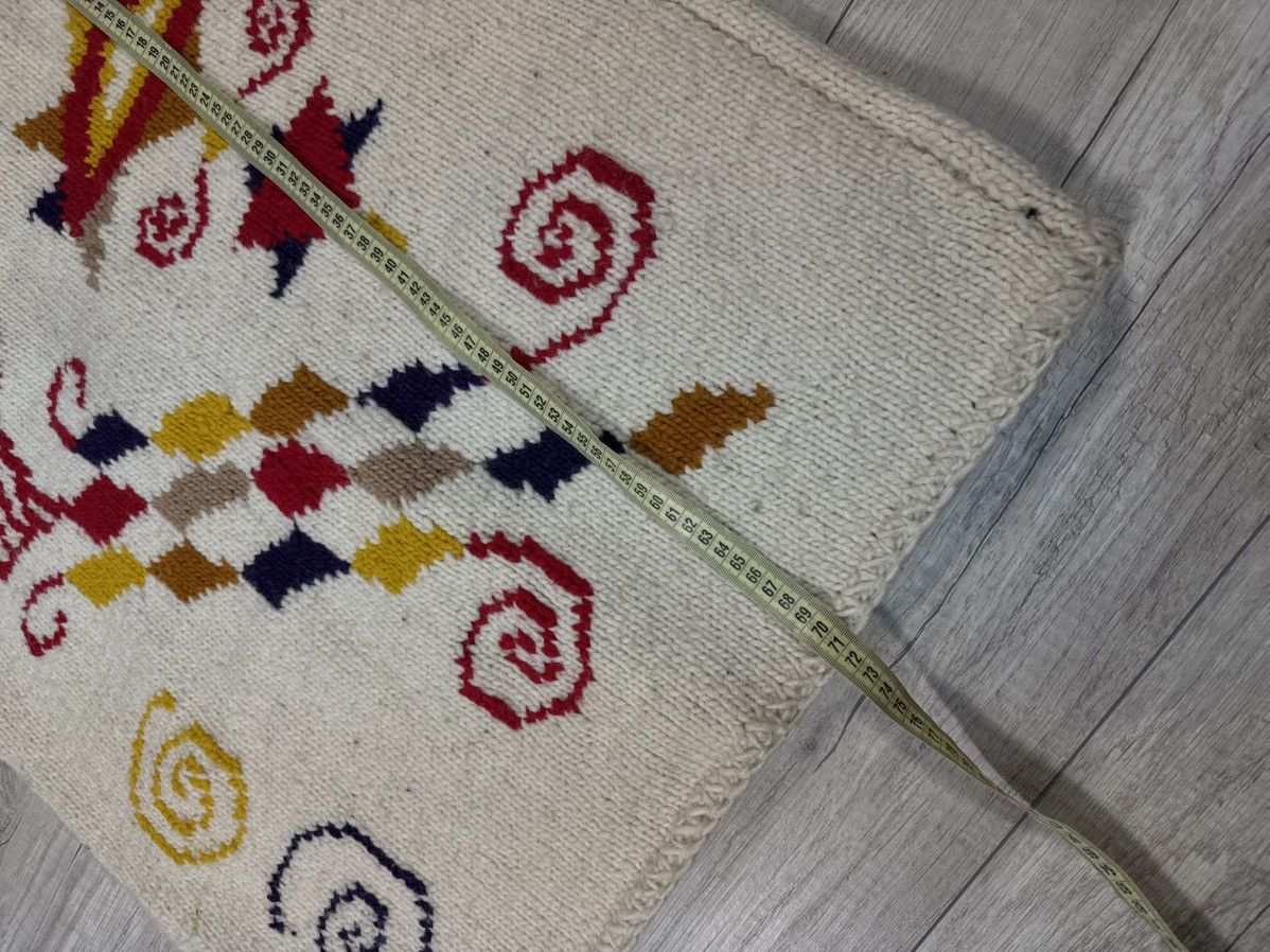 Handmade Pachamama Vintage Handmade Knitted Wool Patterned Cardigan Size US L / EU 52-54 / 3 - 12 Thumbnail