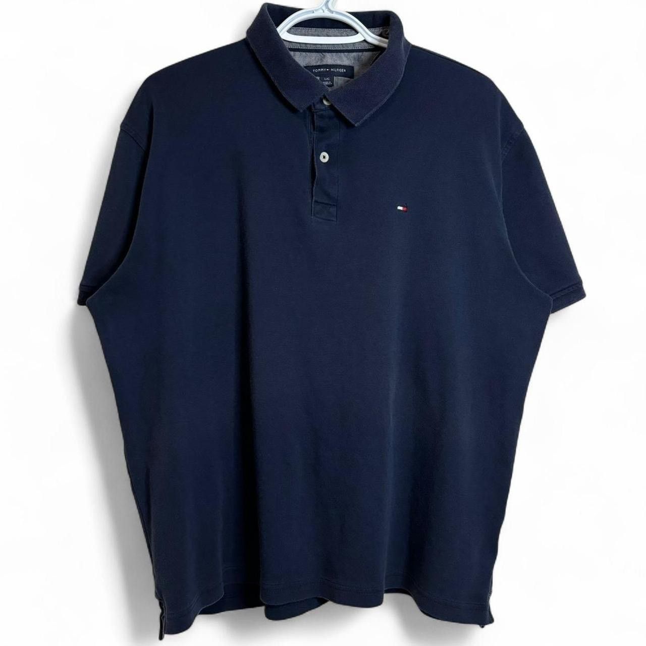 Tommy Hilfiger Vintage Style Tommy Hilfiger Navy Polo Shirt Size L Size US L / EU 52-54 / 3 - 1 Thumbnail