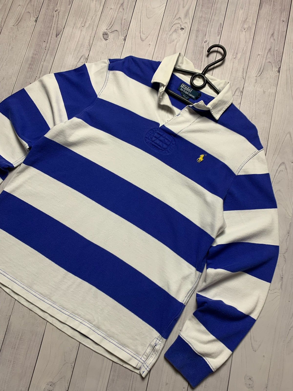 Rugby Ralph Lauren Vintage Polo Ralph Lauren striped jersey size M Size US M / EU 48-50 / 2 - 2 Thumbnail