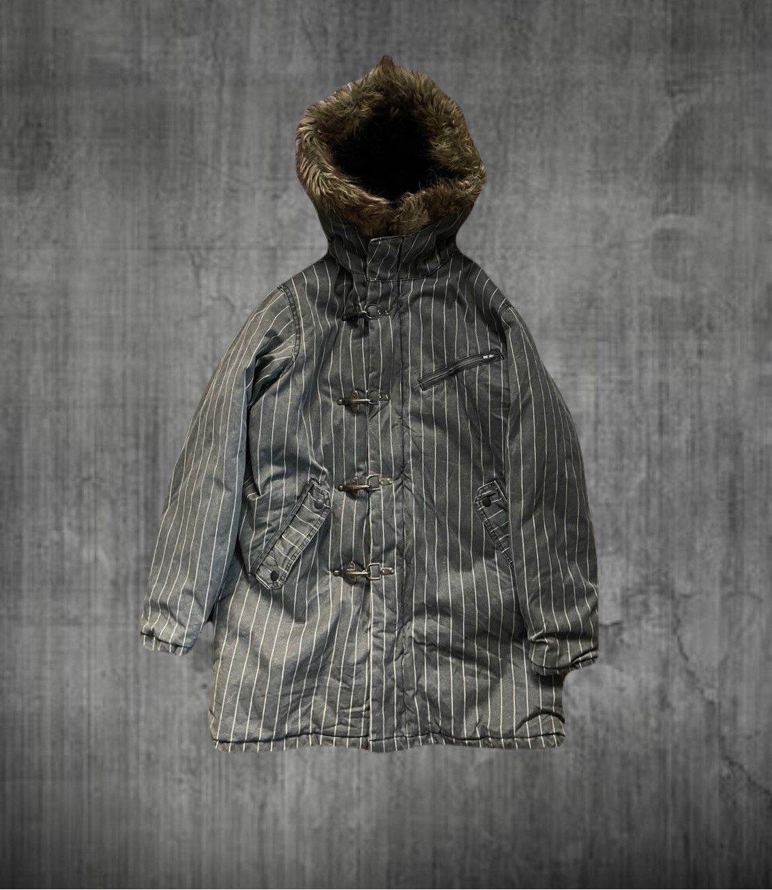 If Six Was Nine 2000s Japanese archive fur padded gimmic jacket vkei y2k Size US M / EU 48-50 / 2 - 1 Thumbnail