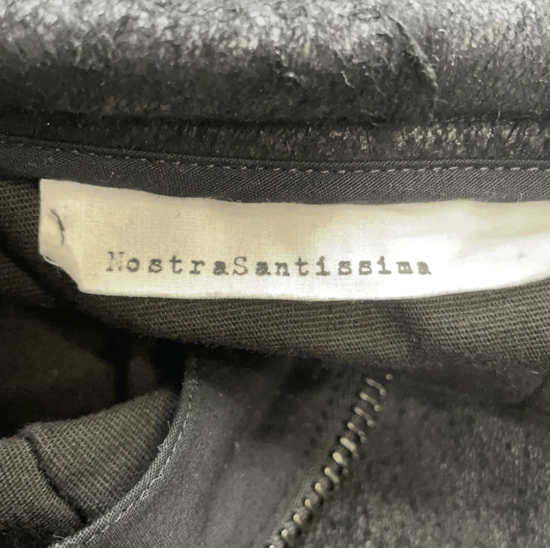 Nostra Santissima Leather Blend Zip Jacket Black Size 50, Nostra Santissima – Size US M / EU 48-50 / 2 - 5 Thumbnail