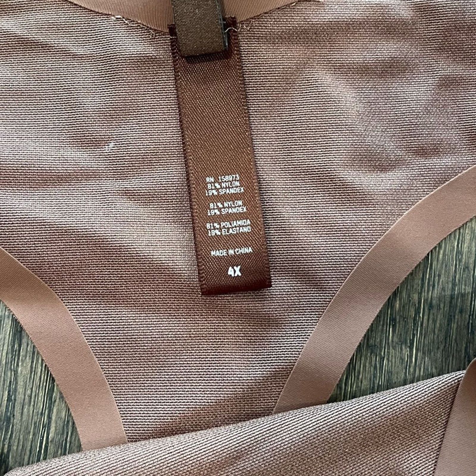 SKIMS NWT Skims Power Mesh Mid Waist Thong Cocoa Size 4X Size ONE SIZE - 3 Thumbnail