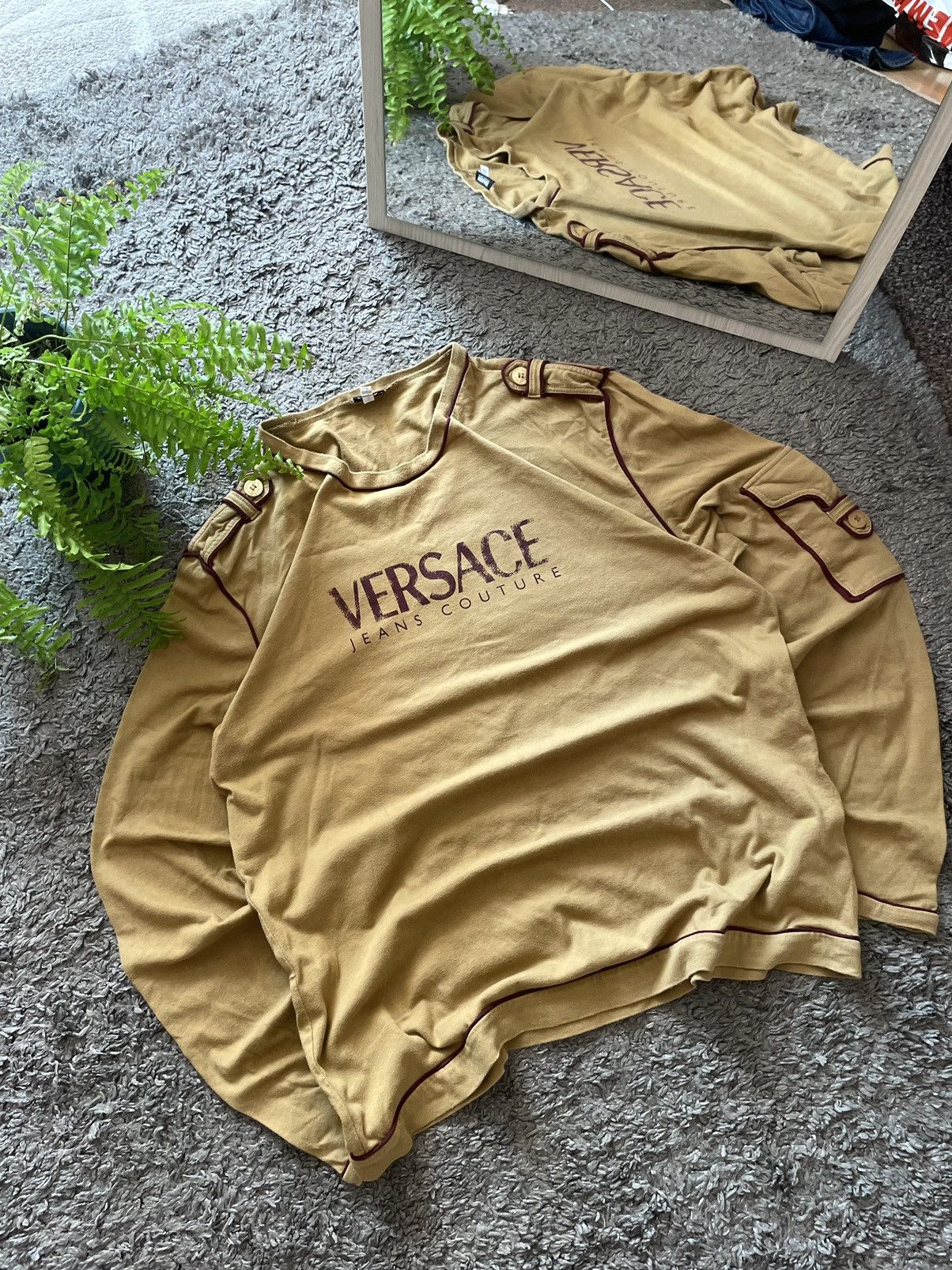 Versace × Vintage Versace Long-sleeve Streetwear Vintage Big Logo Rare Size US L / EU 52-54 / 3 - 2 Thumbnail