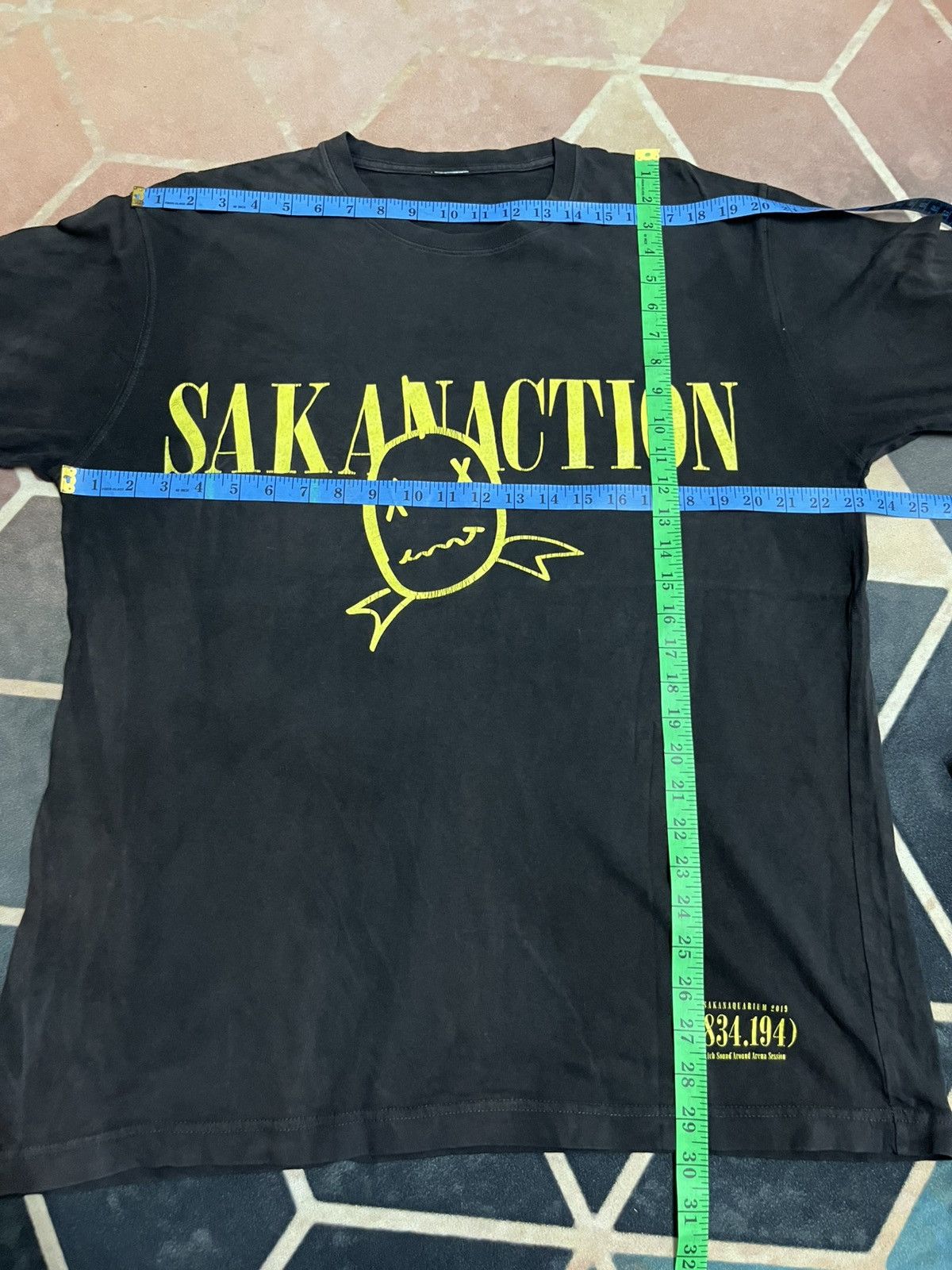 Japanese Brand 💥Perfect Faded SKANACTION NIRVANA SMILEY GRUNGE RIP OFF Tee Size US XL / EU 56 / 4 - 11 Thumbnail