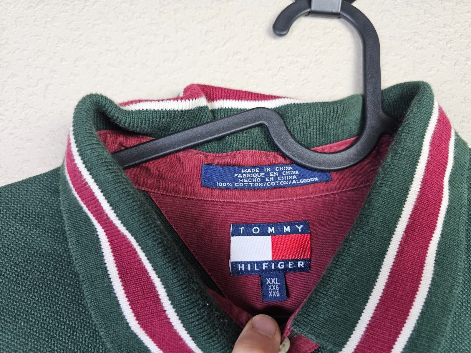 Tommy Hilfiger Vintage 90s Tommy Hilfiger Crest Spellout Rugby Shirt XXL Size US XXL / EU 58 / 5 - 4 Thumbnail