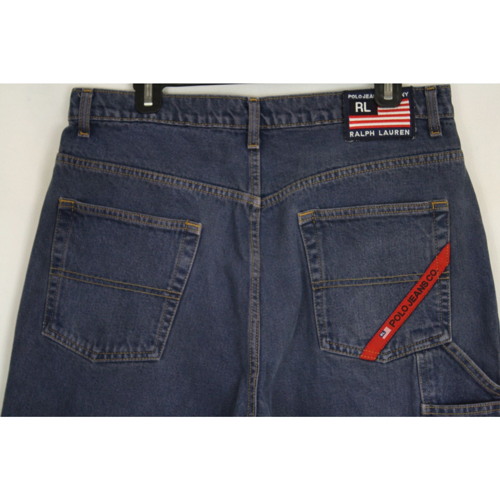 Polo Ralph Lauren × Vintage Vintage Polo Jeans Co Ralph Lauren Worker Jeans 34x30 Baggy Size US 34 / EU 50 - 3 Thumbnail